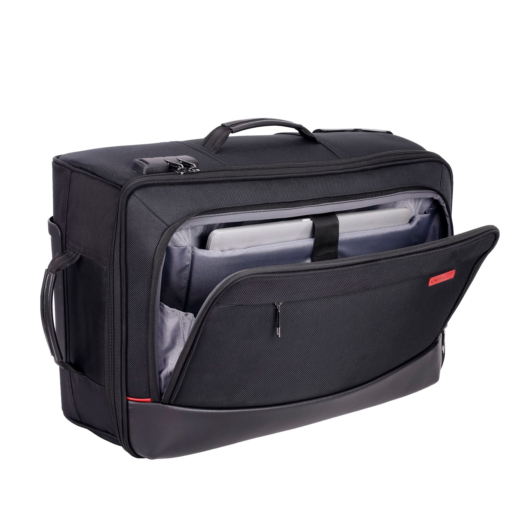 Pyramid Wheel Duffle Trolley Bag Black/Black