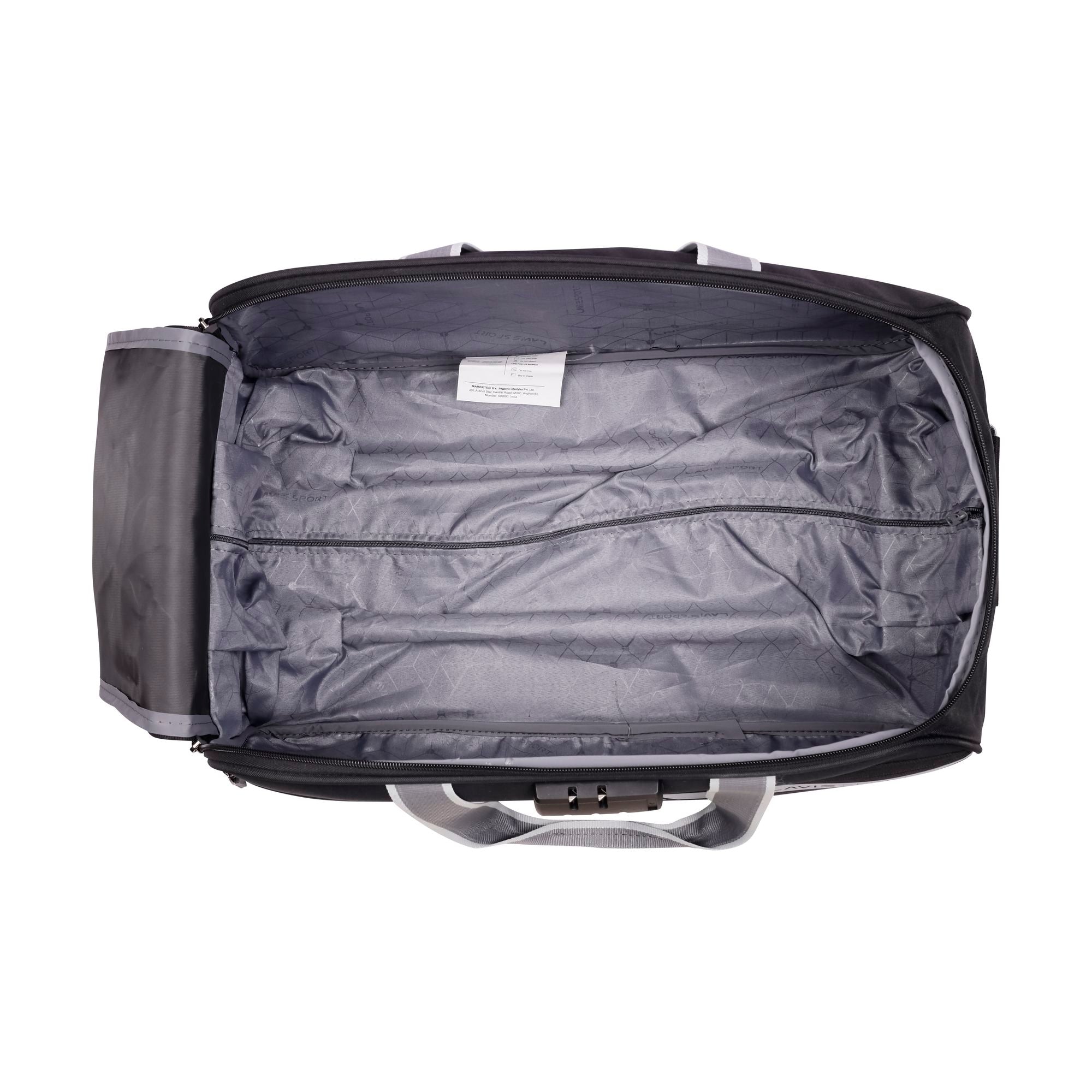 Pluto Combi Wheel Duffle Bag Trolley Black