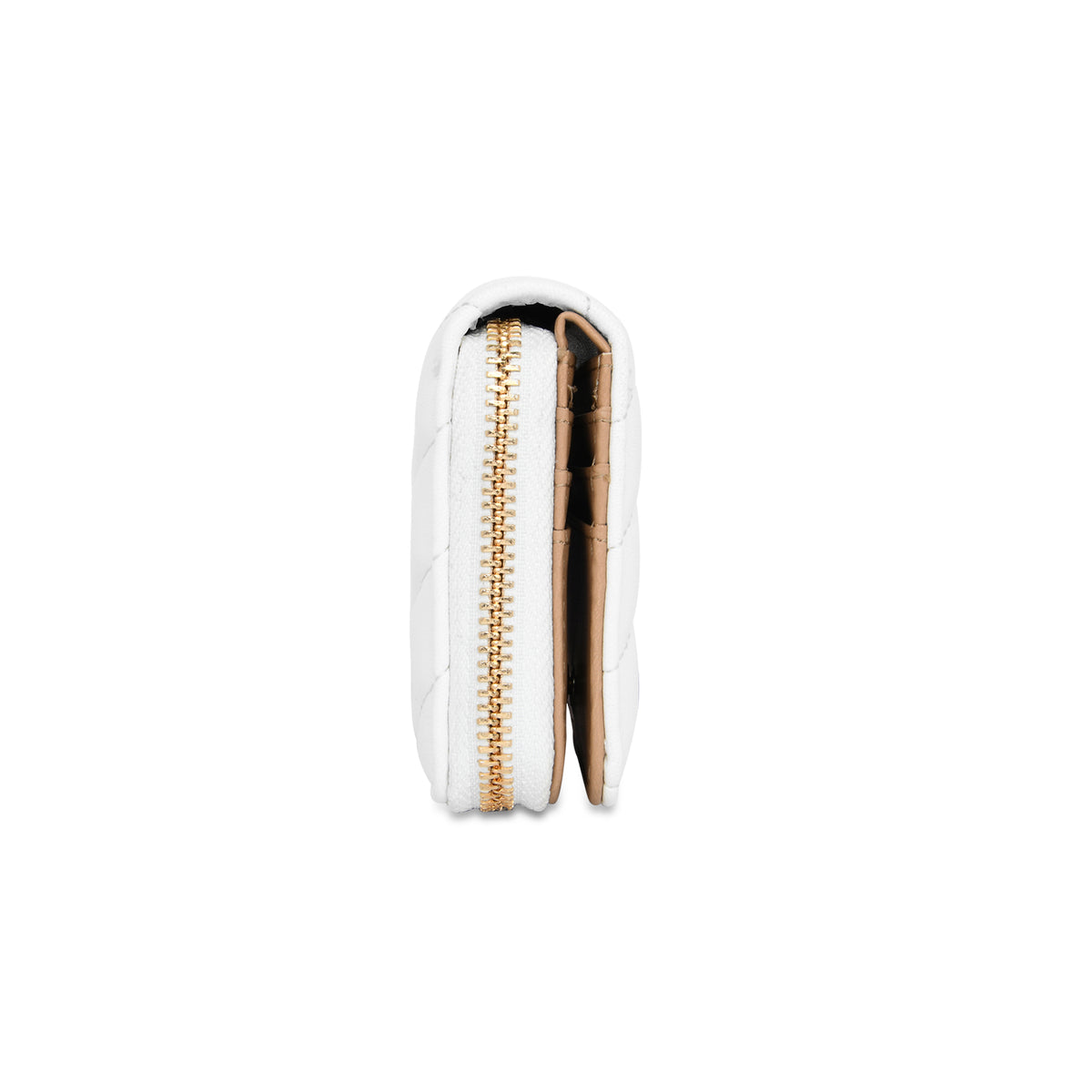Lavie Luxe White Small Women's Diagonal Flap Wallet