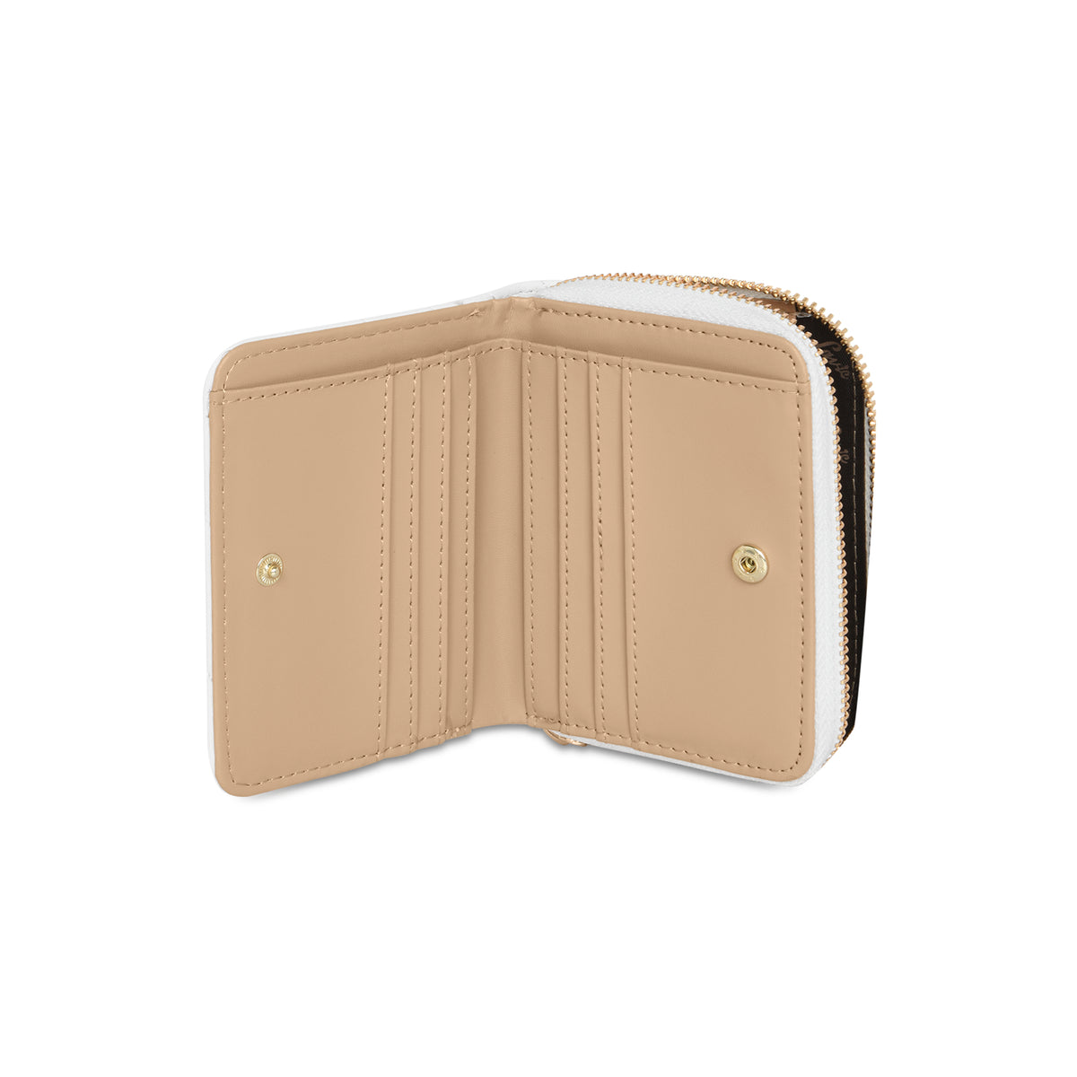 Lavie Luxe White Small Women's Diagonal Flap Wallet