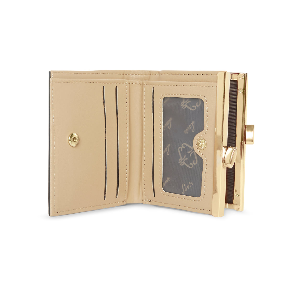 Lavie Luxe Black Small Women's Frame Wallet