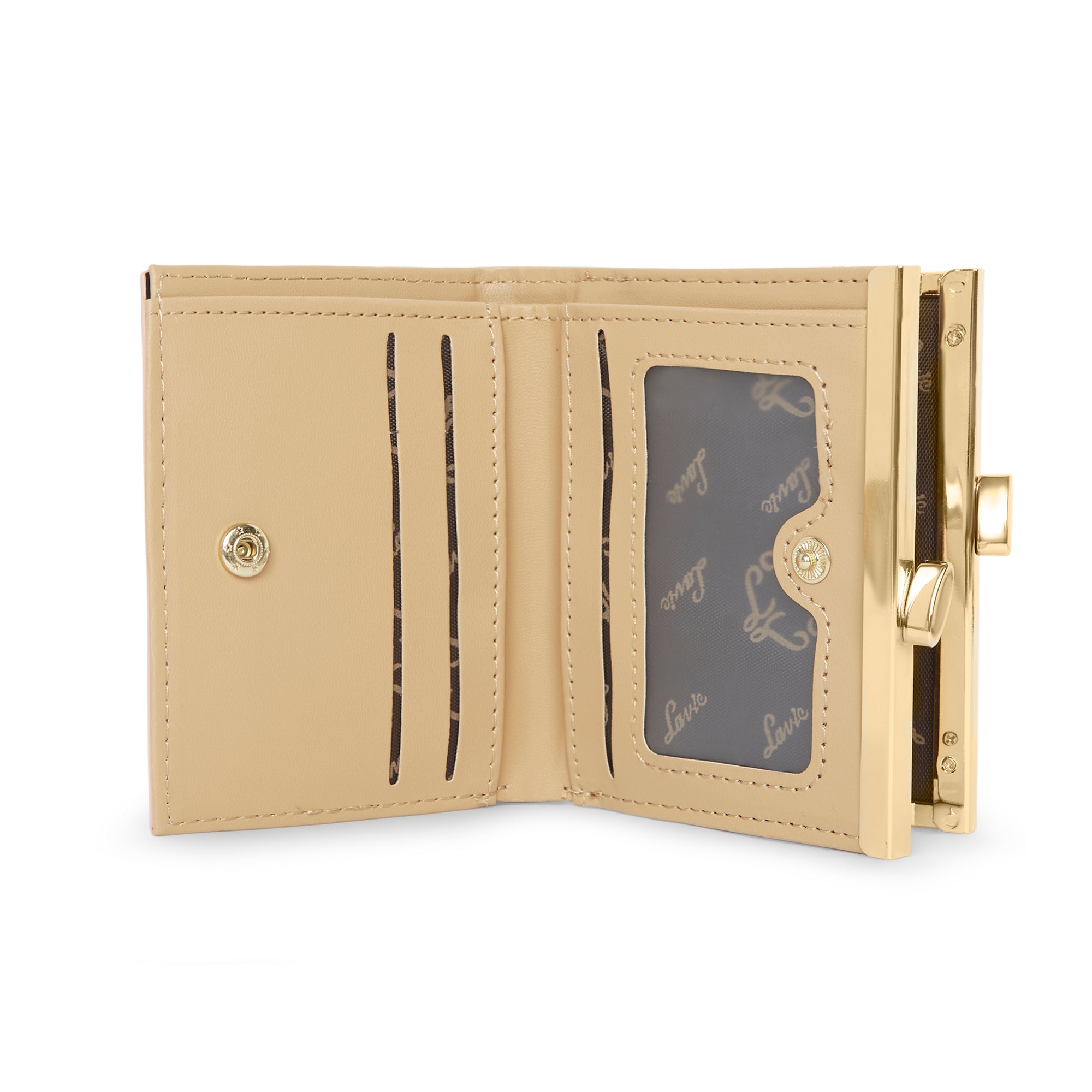 Lavie Luxe Light Pink Small Women's Frame Wallet