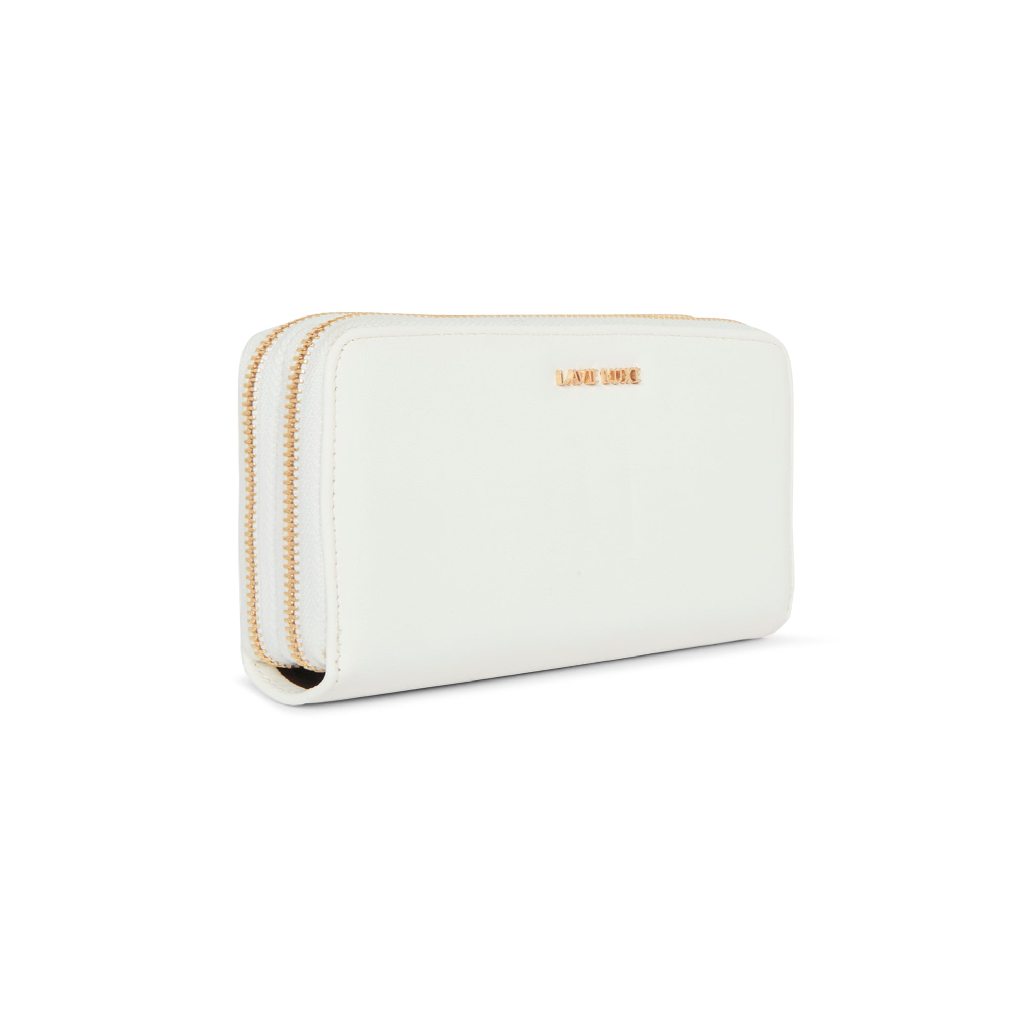 Lavie Luxe White Large Women's Dual Zip Wallet