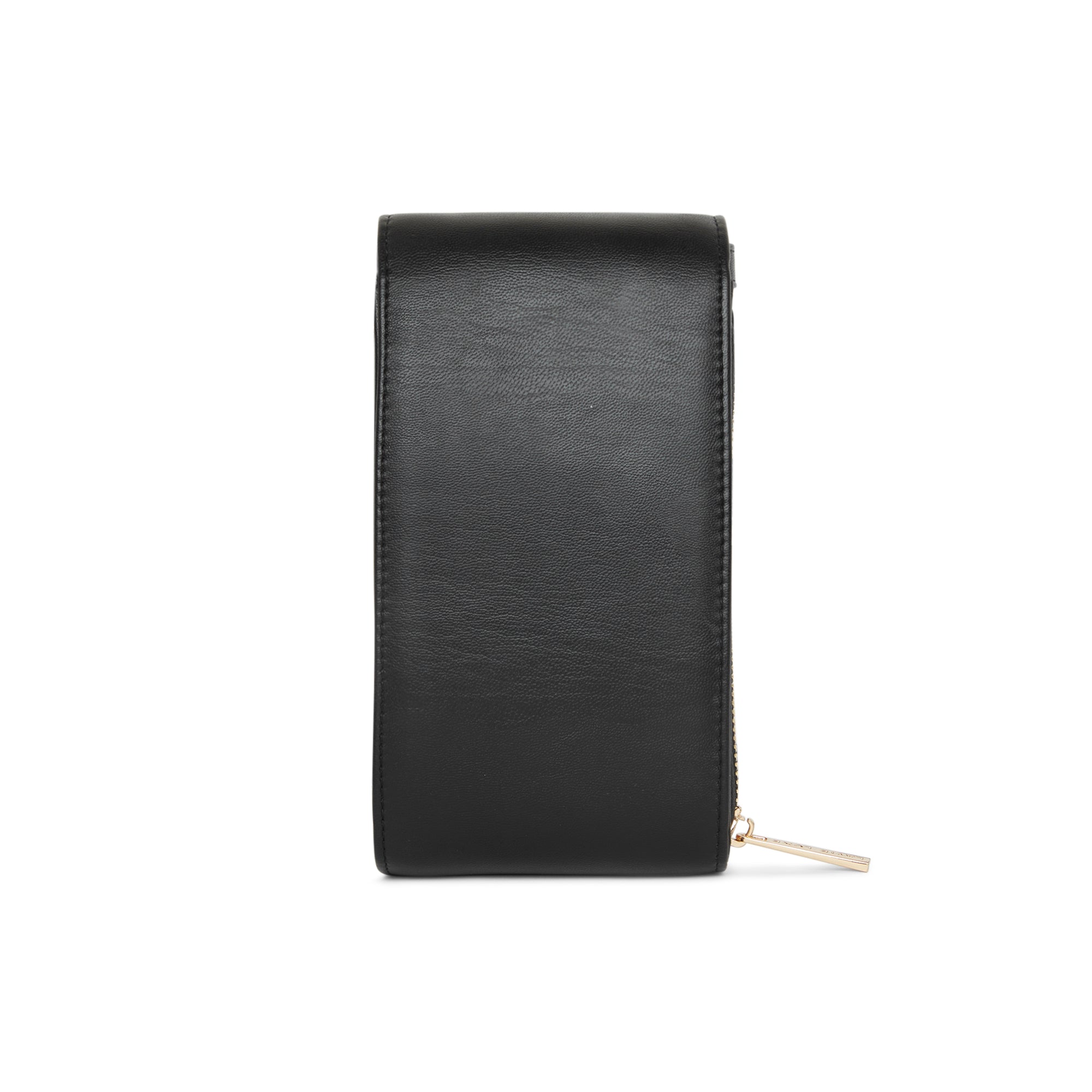 Lavie Luxe Black Large Women's Vertical Zip Sling Bag Wallet