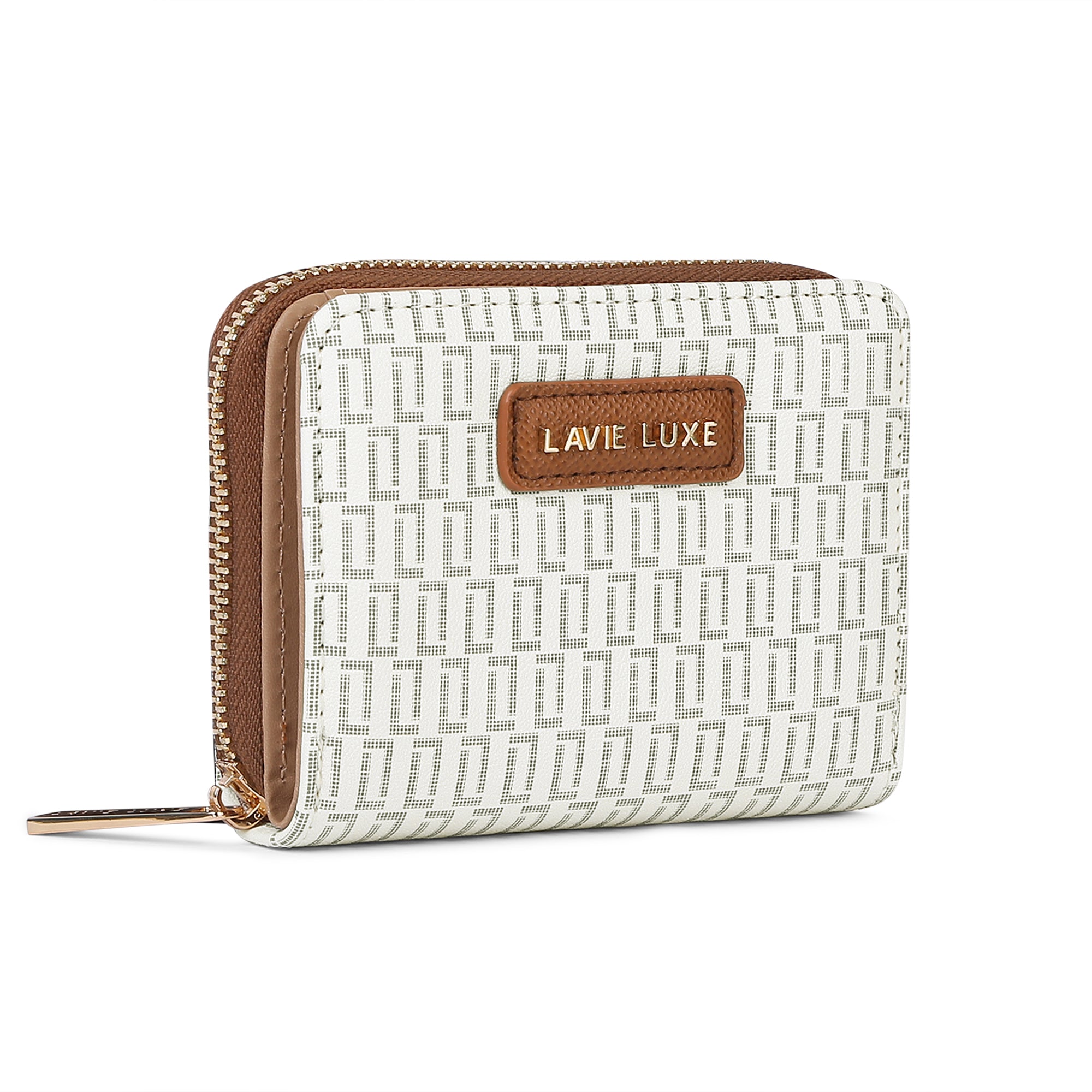 Lavie Luxe Mono Flap Off White Small Women's Wallet