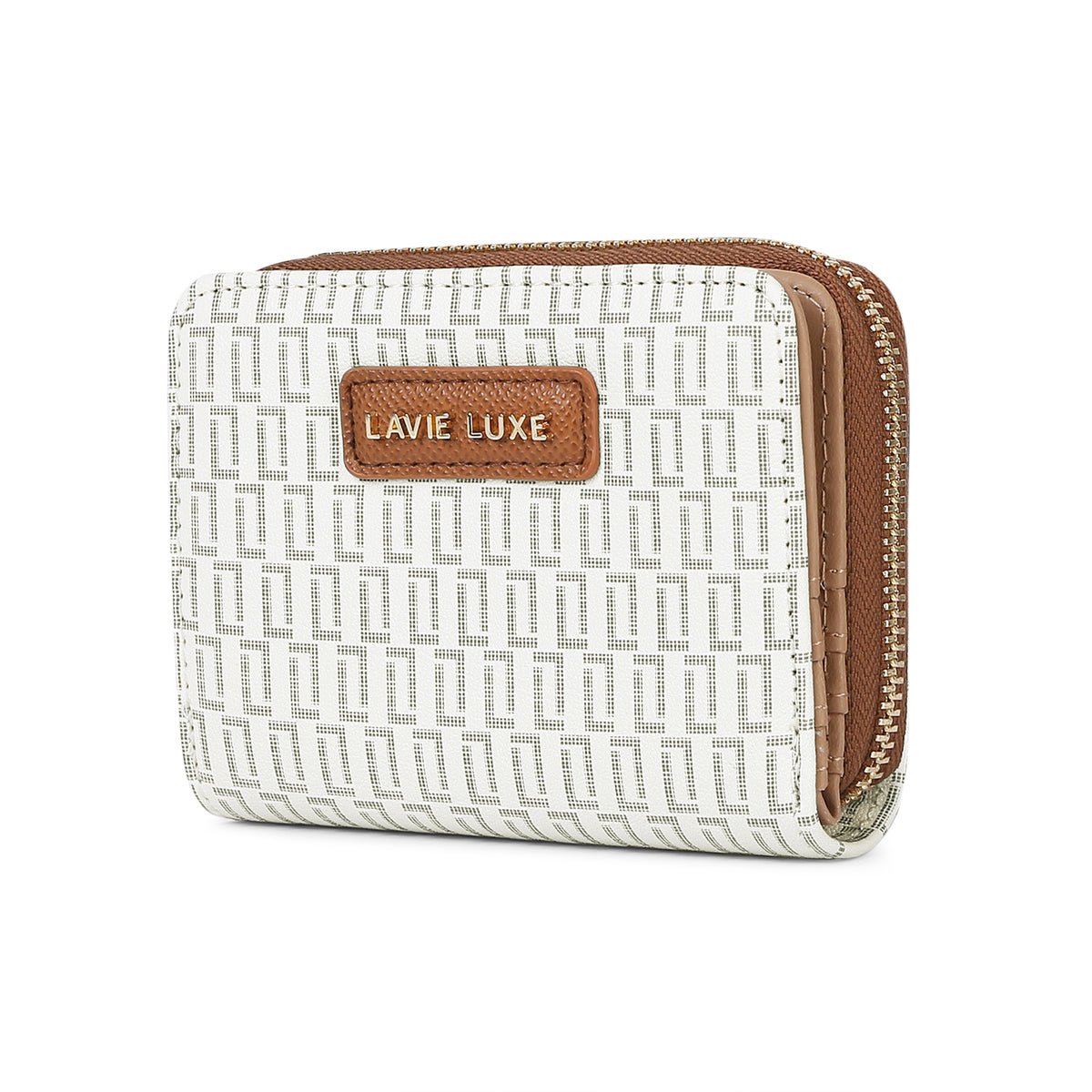 Lavie Luxe Mono Flap Off White Small Women's Wallet