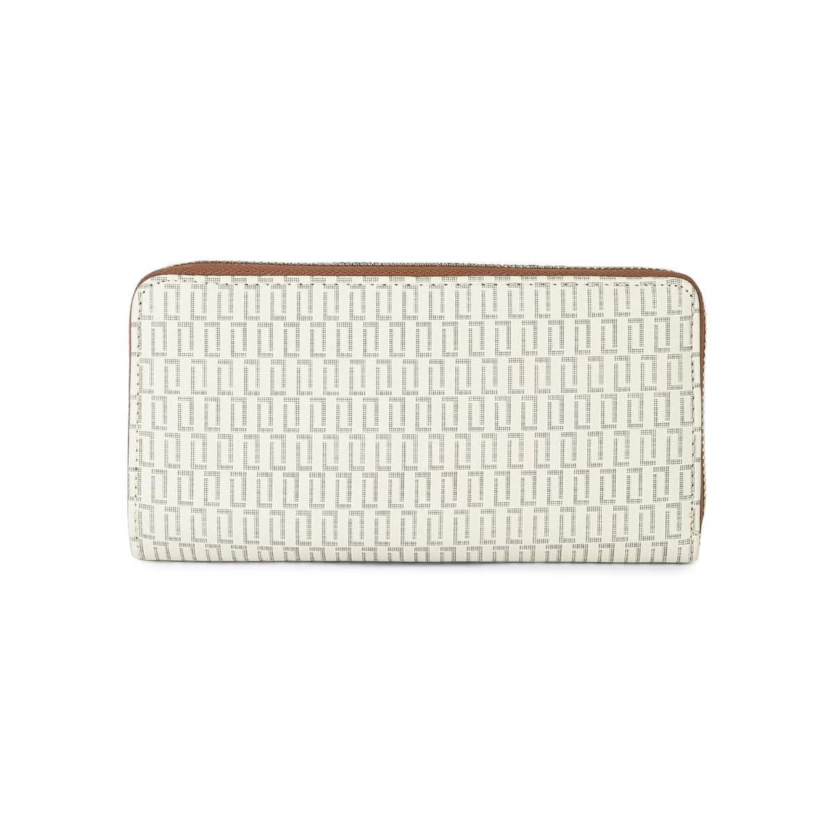 Lavie Luxe Mono Sacy Off White Large Women's Zip Around Wallet
