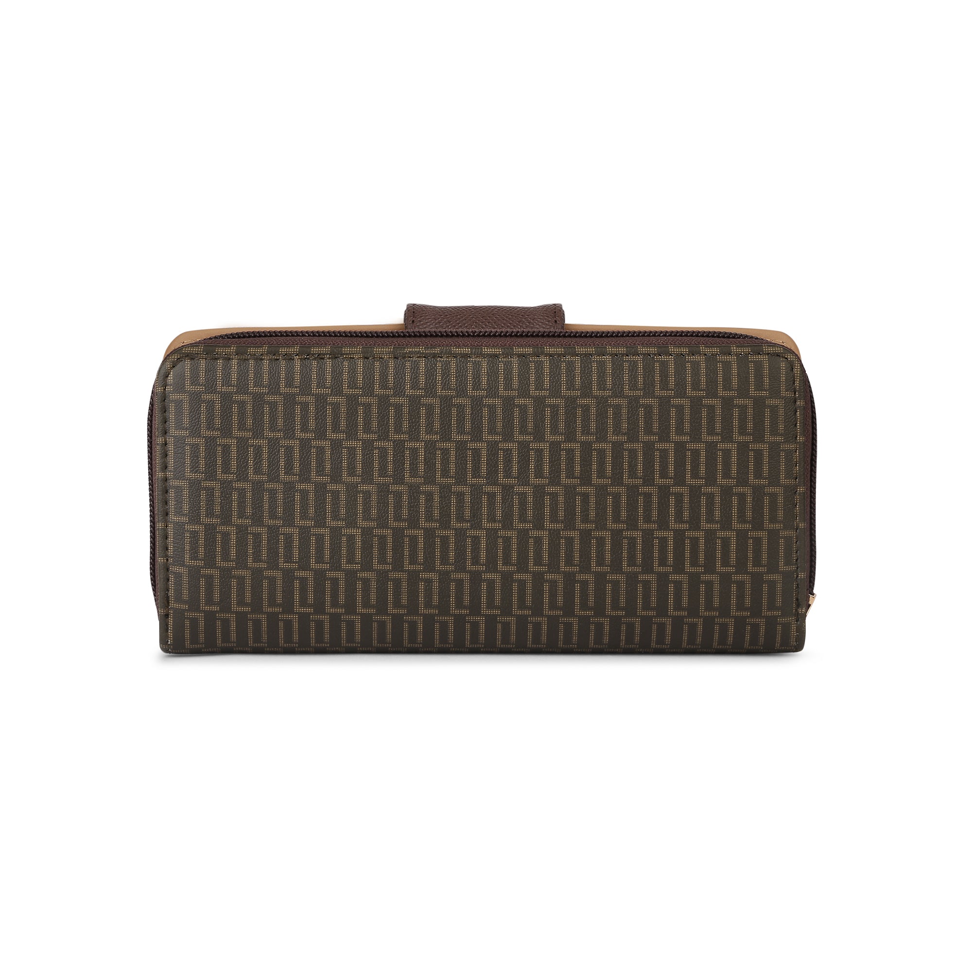 Lavie Luxe Mono Mia Choco Large Women's Bifold Wallet