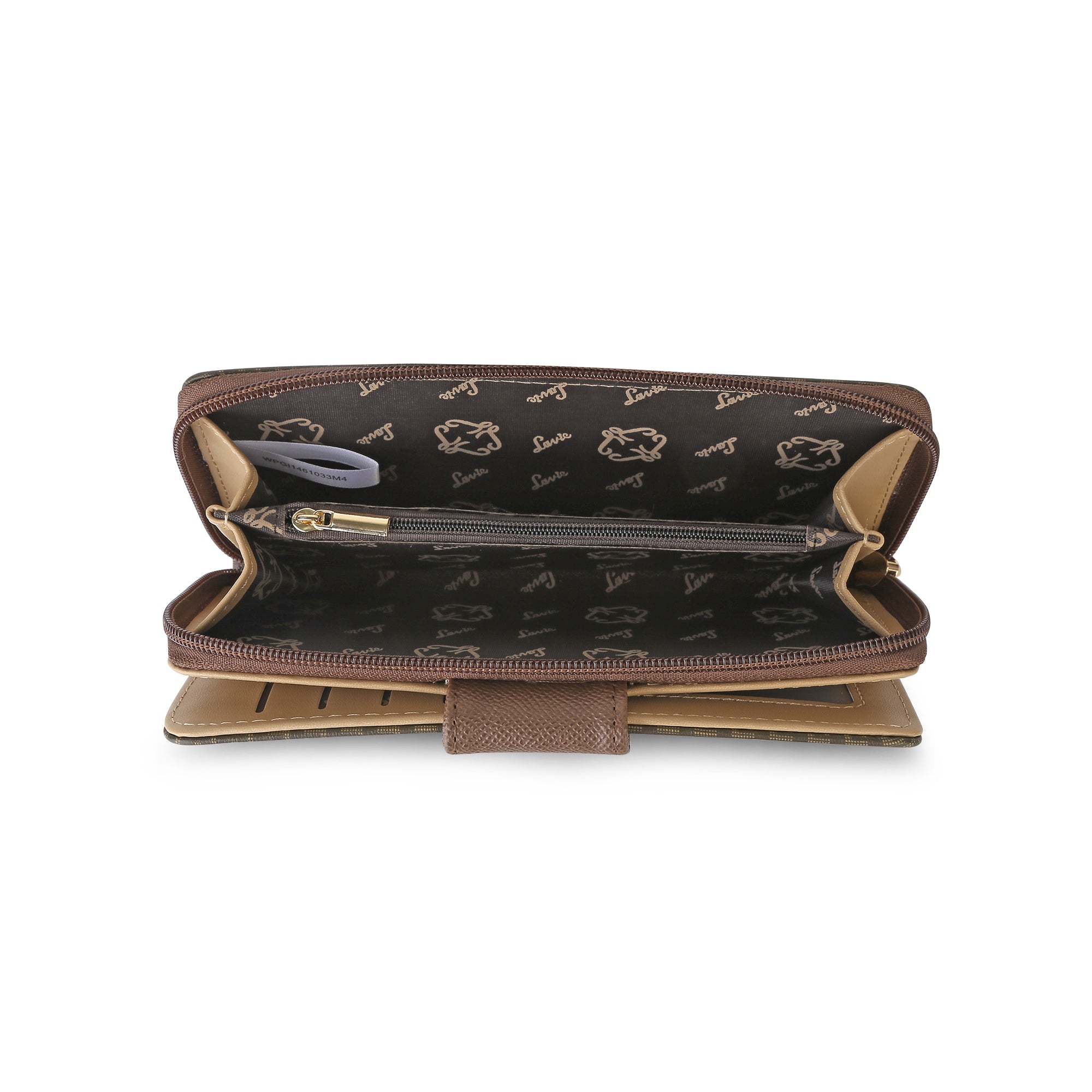 Lavie Luxe Mono Mia Choco Large Women's Bifold Wallet