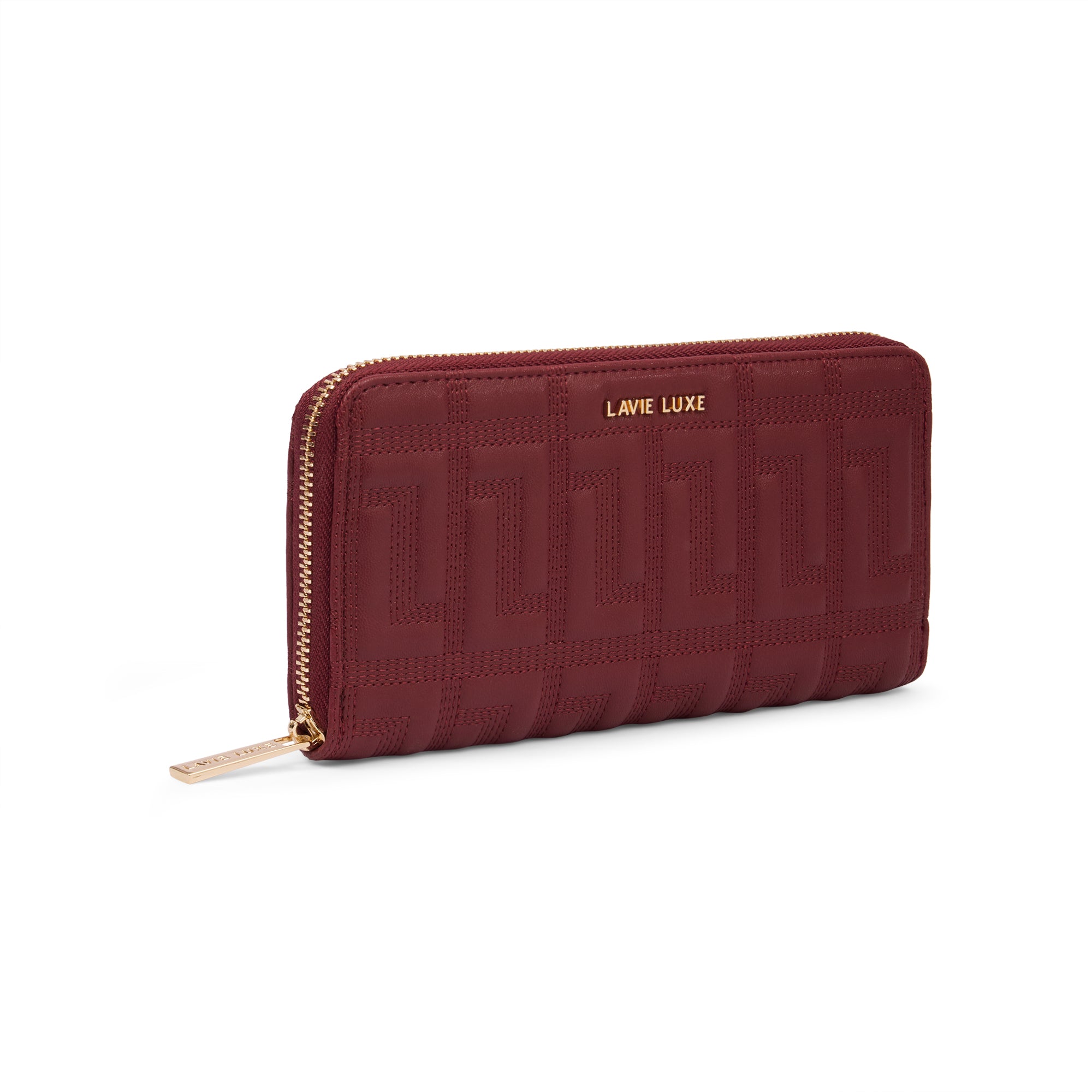 Lavie Luxe Quina Maroon Large Women's wallet