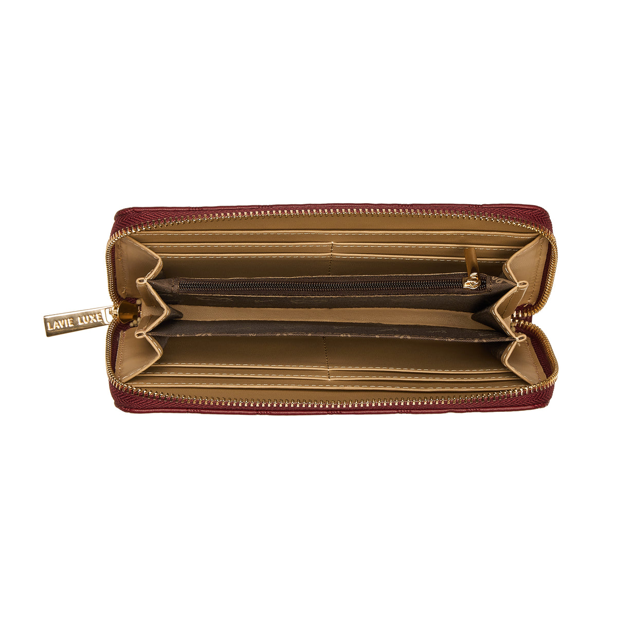 Lavie Luxe Quina Maroon Large Women's wallet
