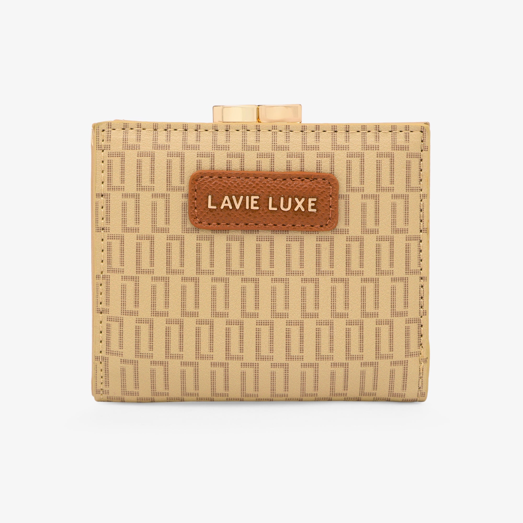 Lavie Luxe Mono Frame Taupe Small Women's Wallet