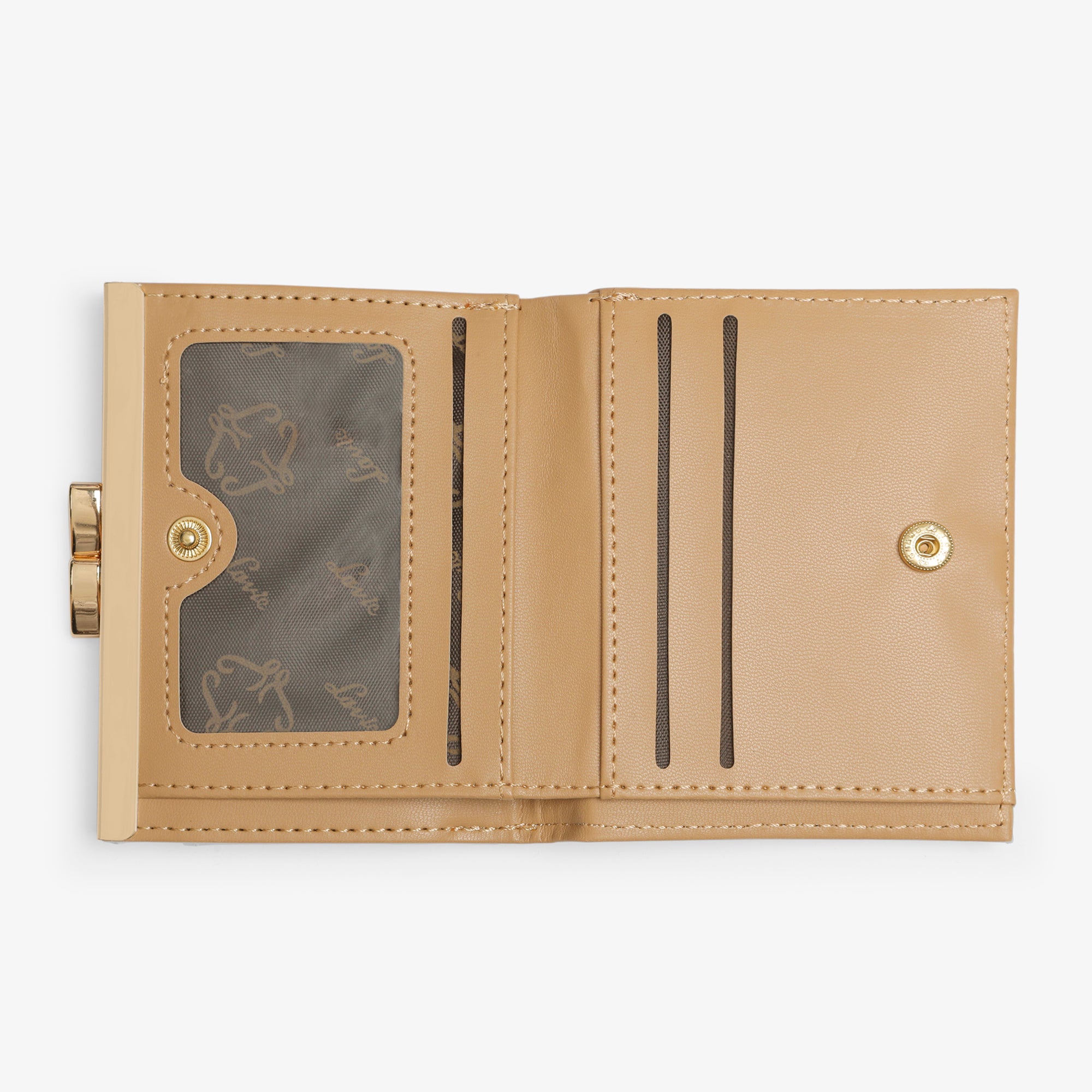 Lavie Luxe Mono Frame Taupe Small Women's Wallet