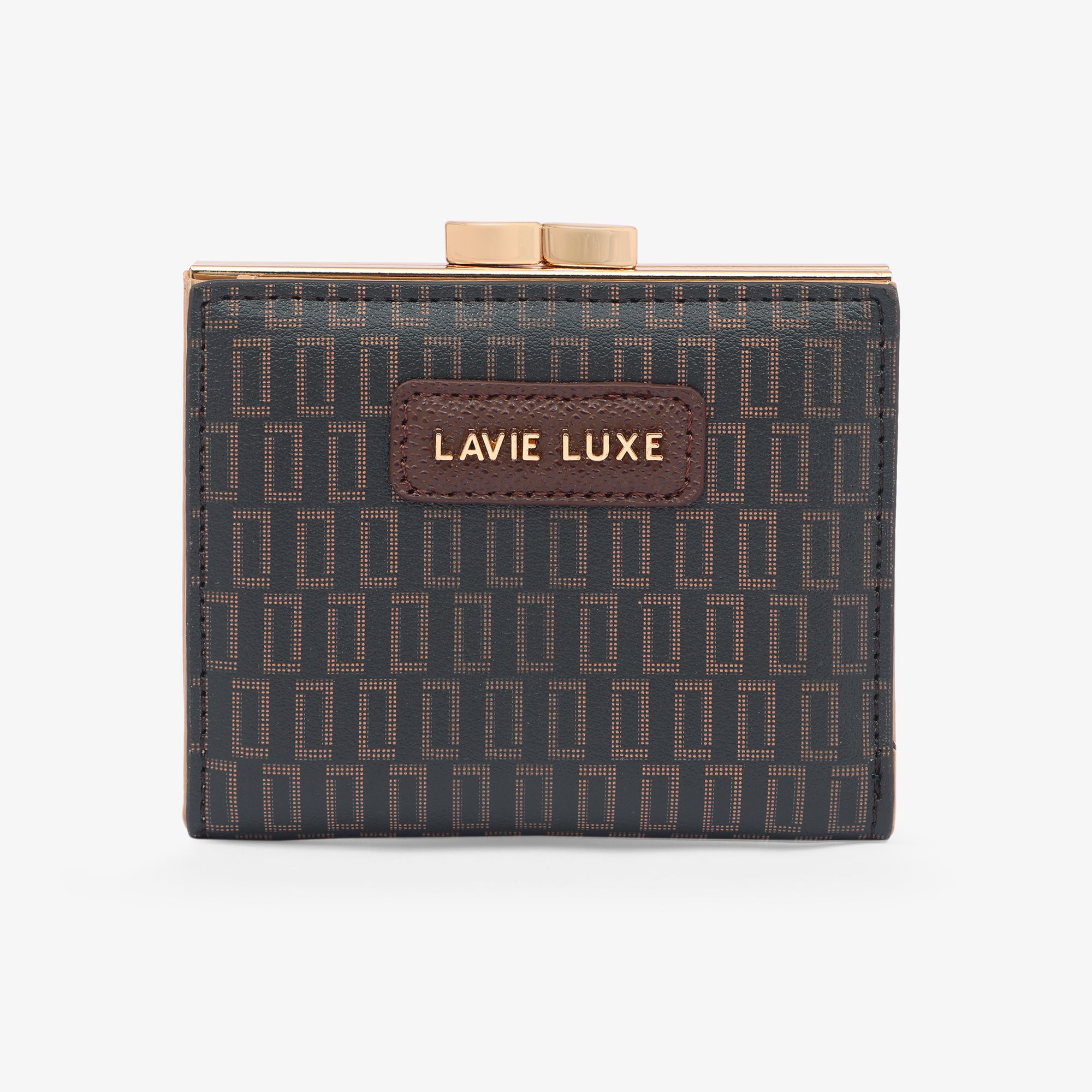 Lavie Luxe Mono Frame Choco Small Women's Wallet