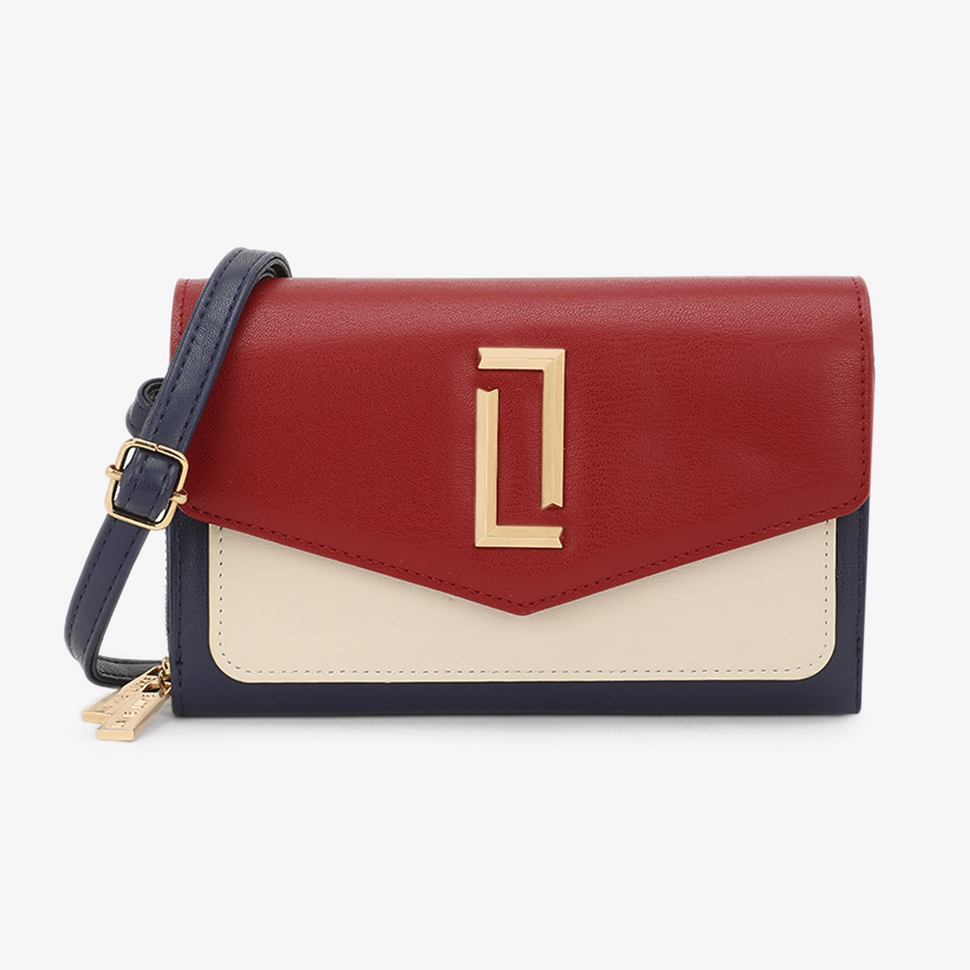 Sally24 Large horizontal 2 zip wallet