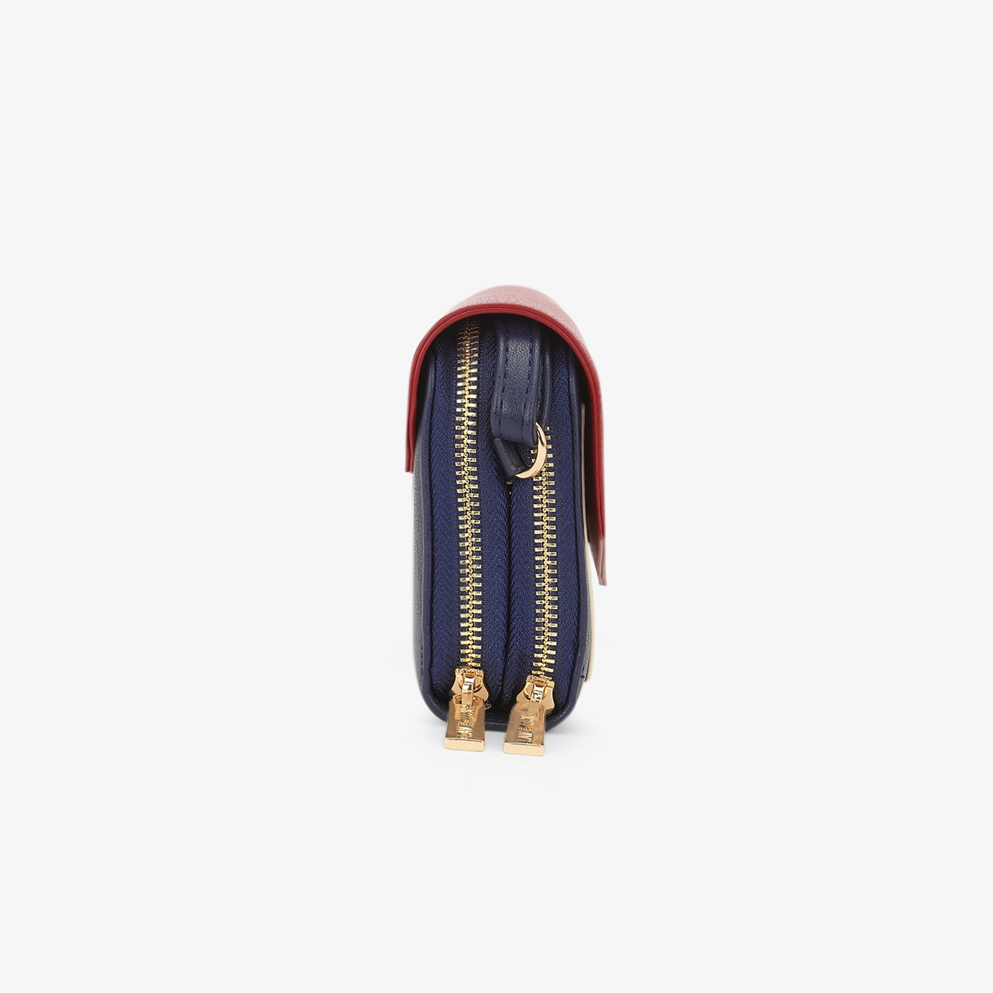 Lavie Luxe Sally24 Navy Large Women's horizontal 2 zip wallet
