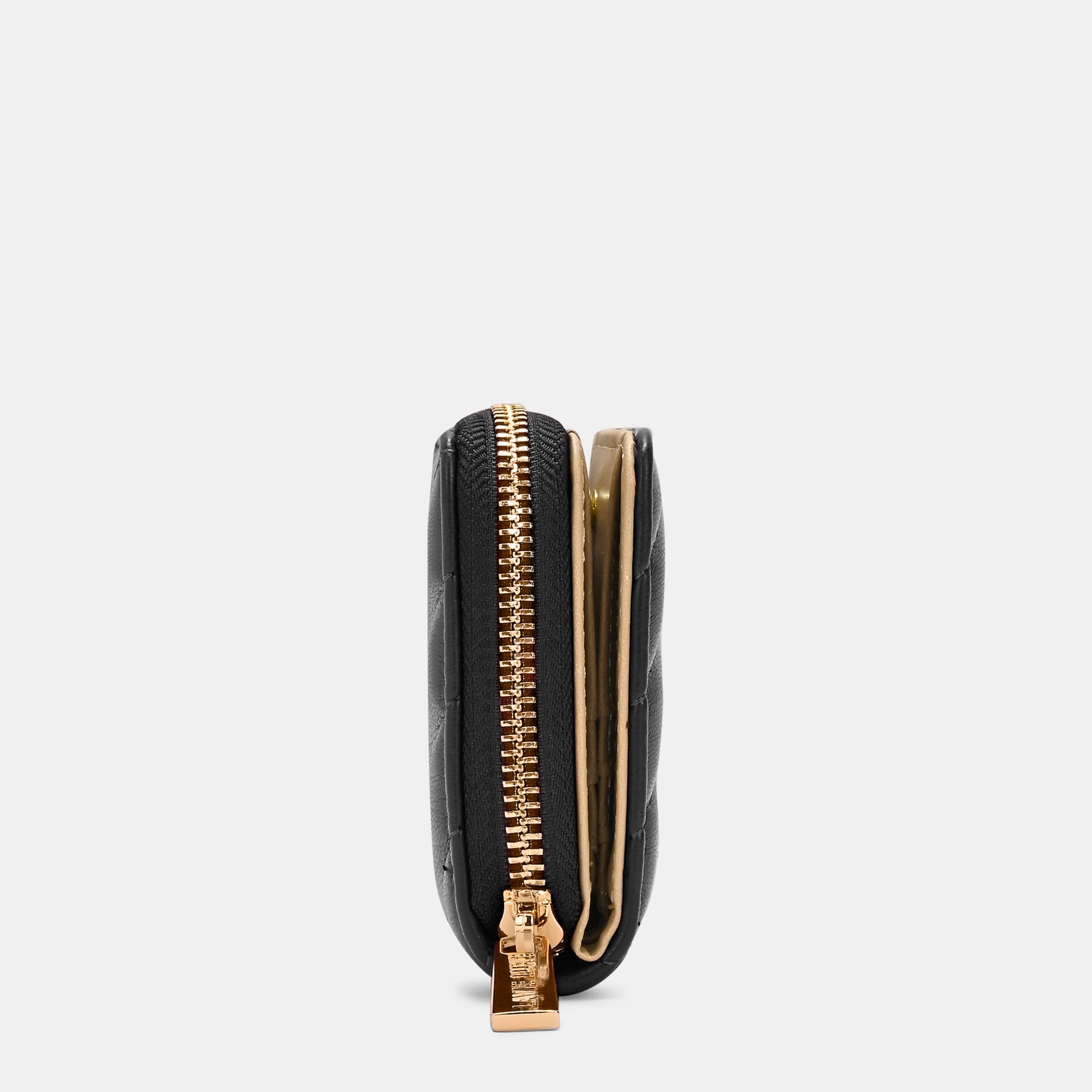 Diagonal Flap25 Small Zip Wallet