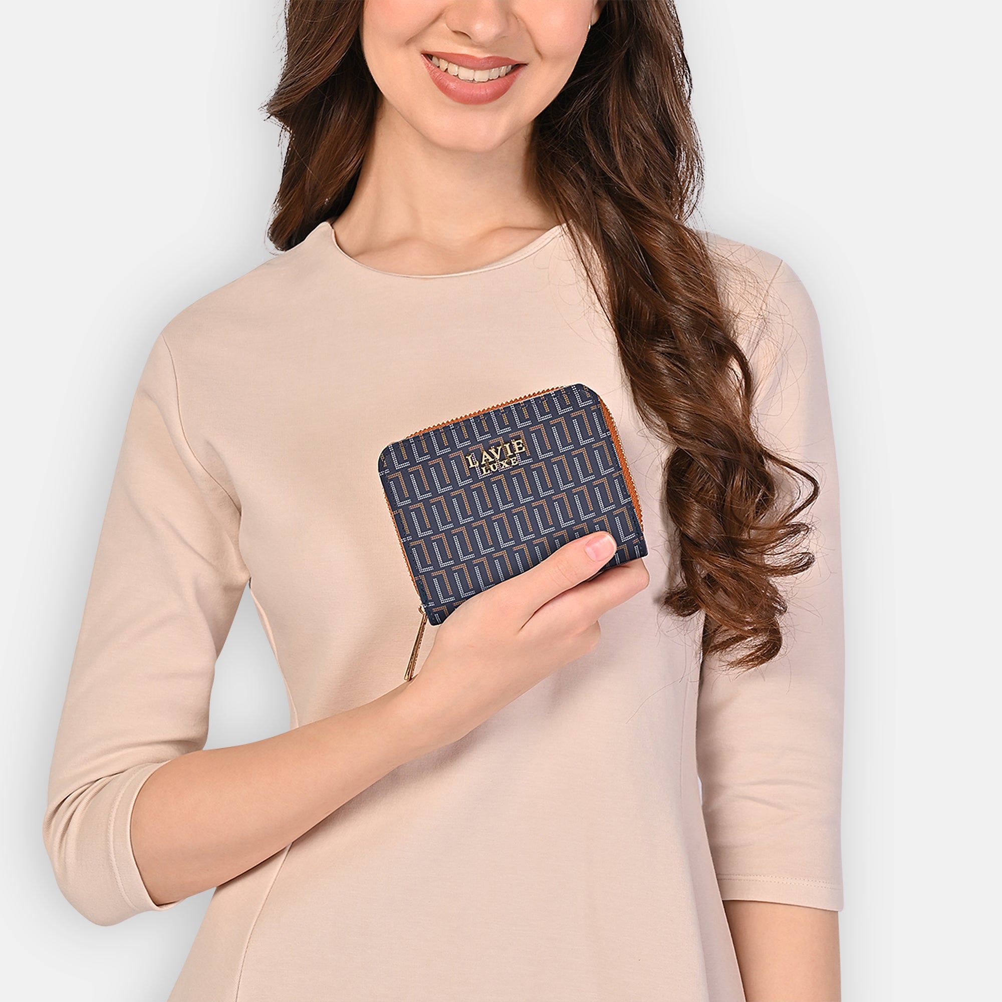 Mono Flap25 Small Zip Around Wallet