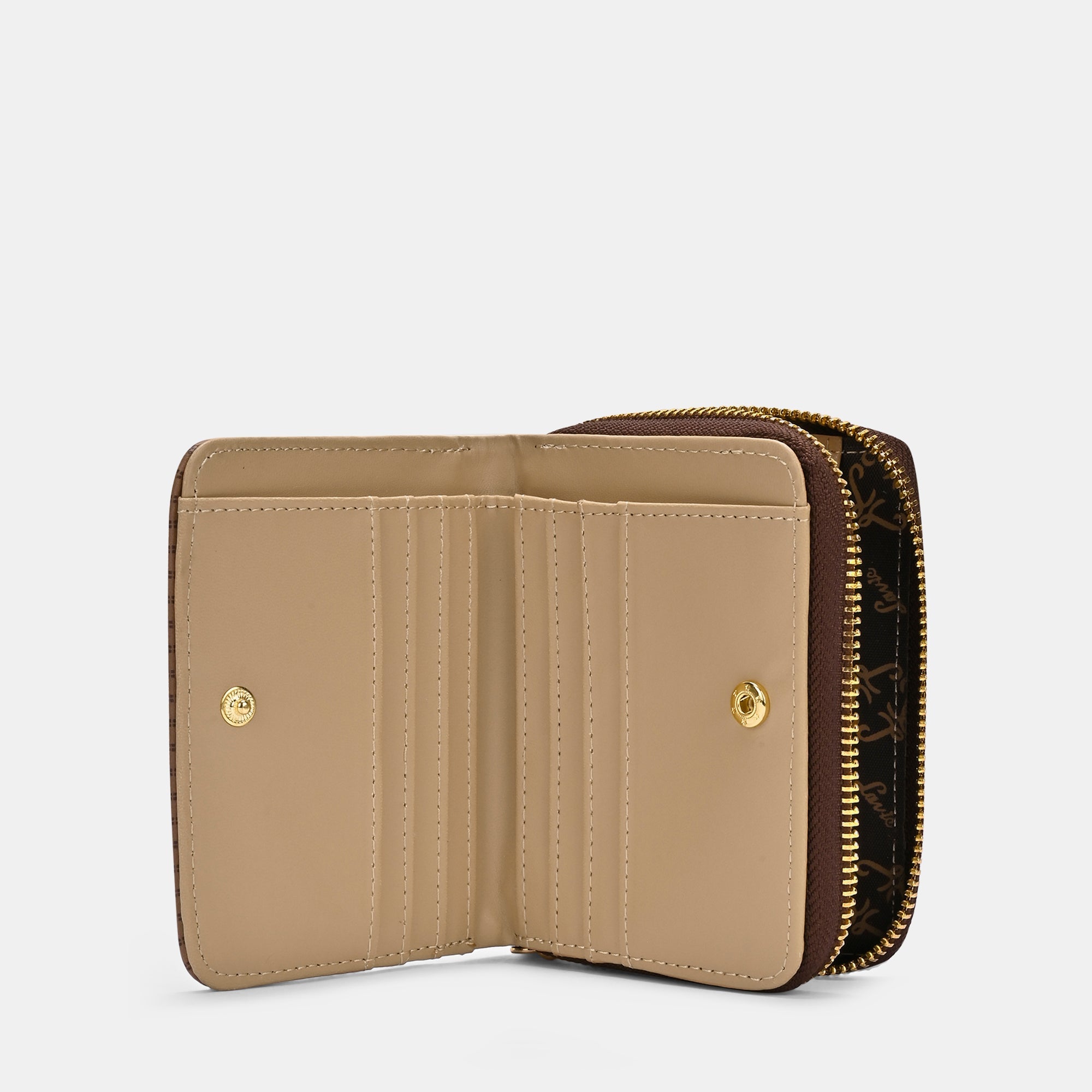 Mono Flap25 Small Zip Around Wallet