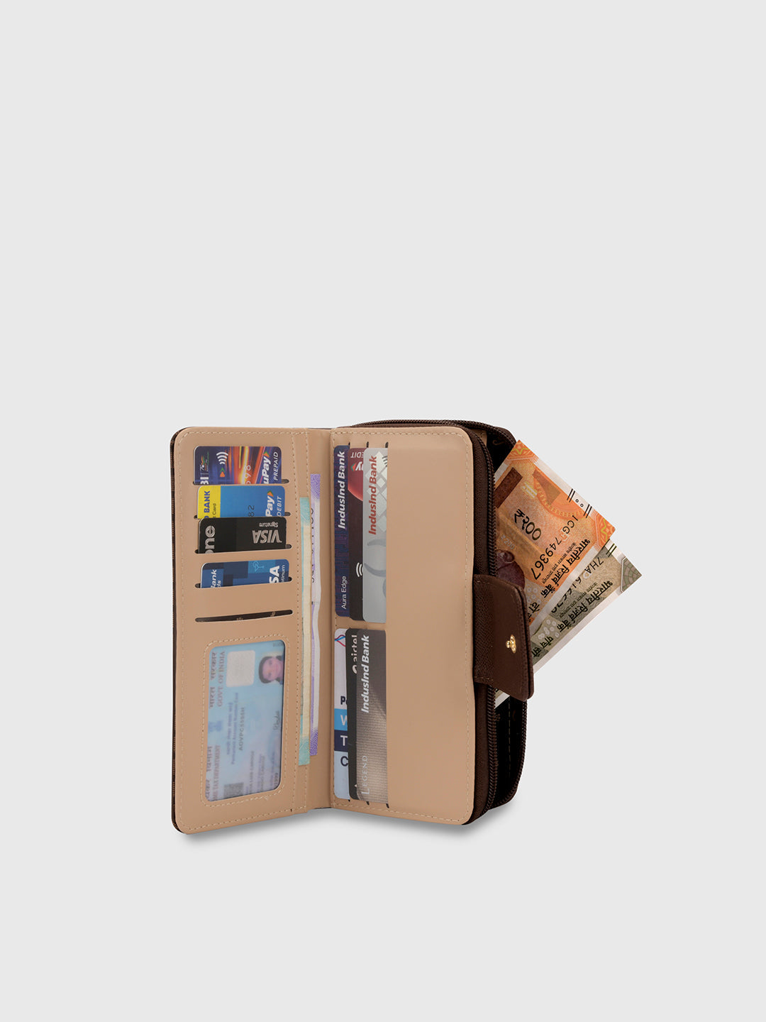 Mono Mia25 Large Bifold Zip Wallet