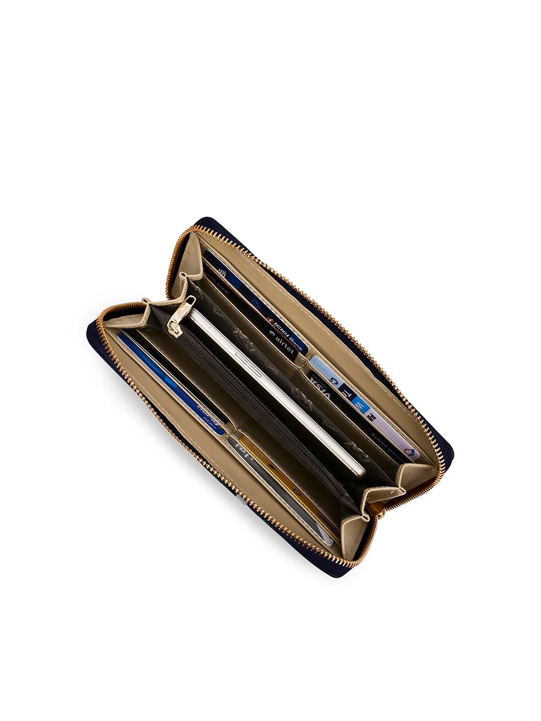 Colourblock Berlin Large Zip Around Wallet