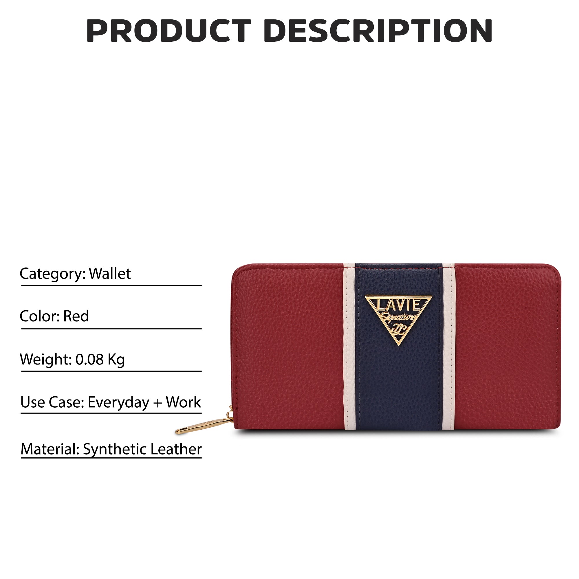 Colourblock Berlin Large Zip Around Wallet