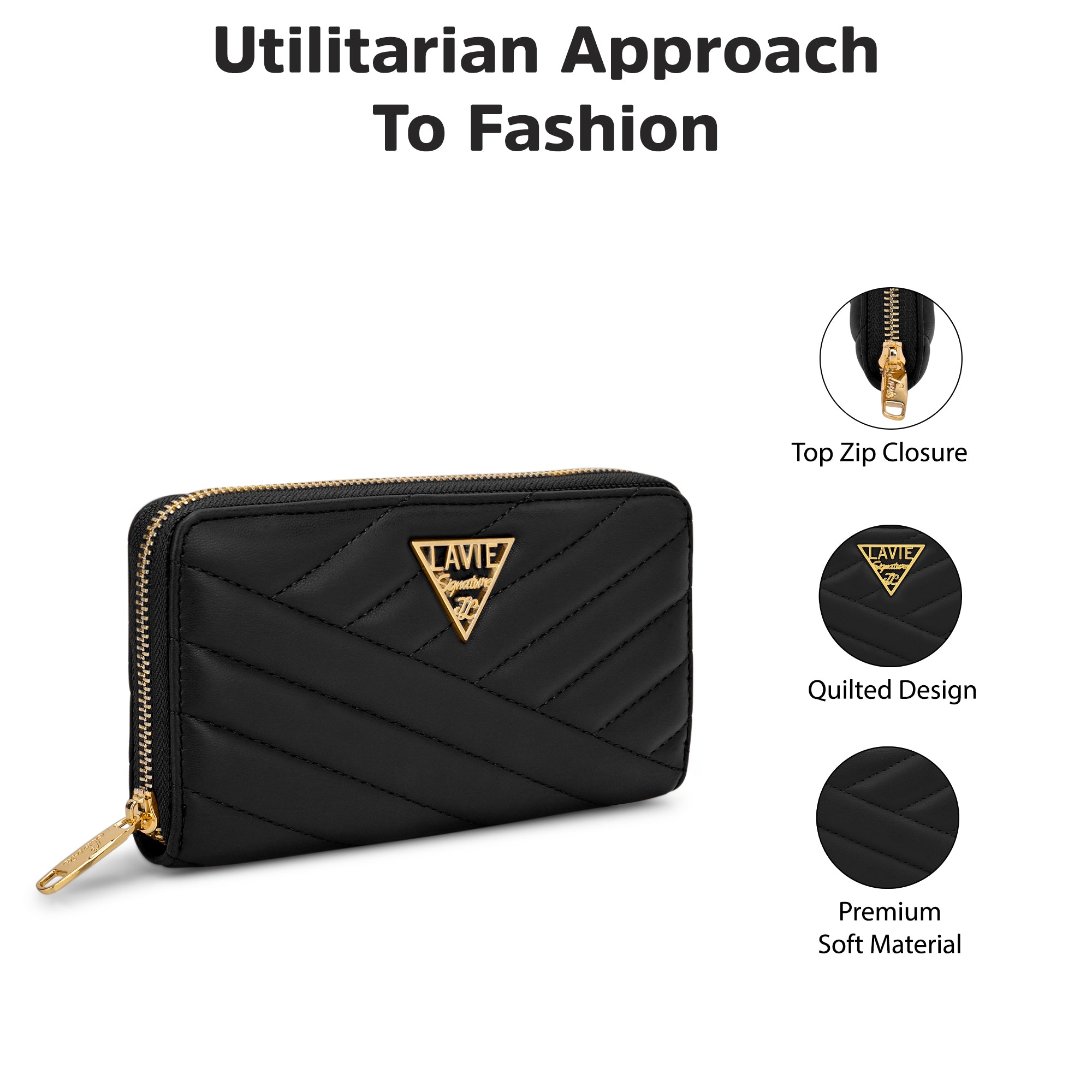 Quilt Berlin Zip Around Large Wallet