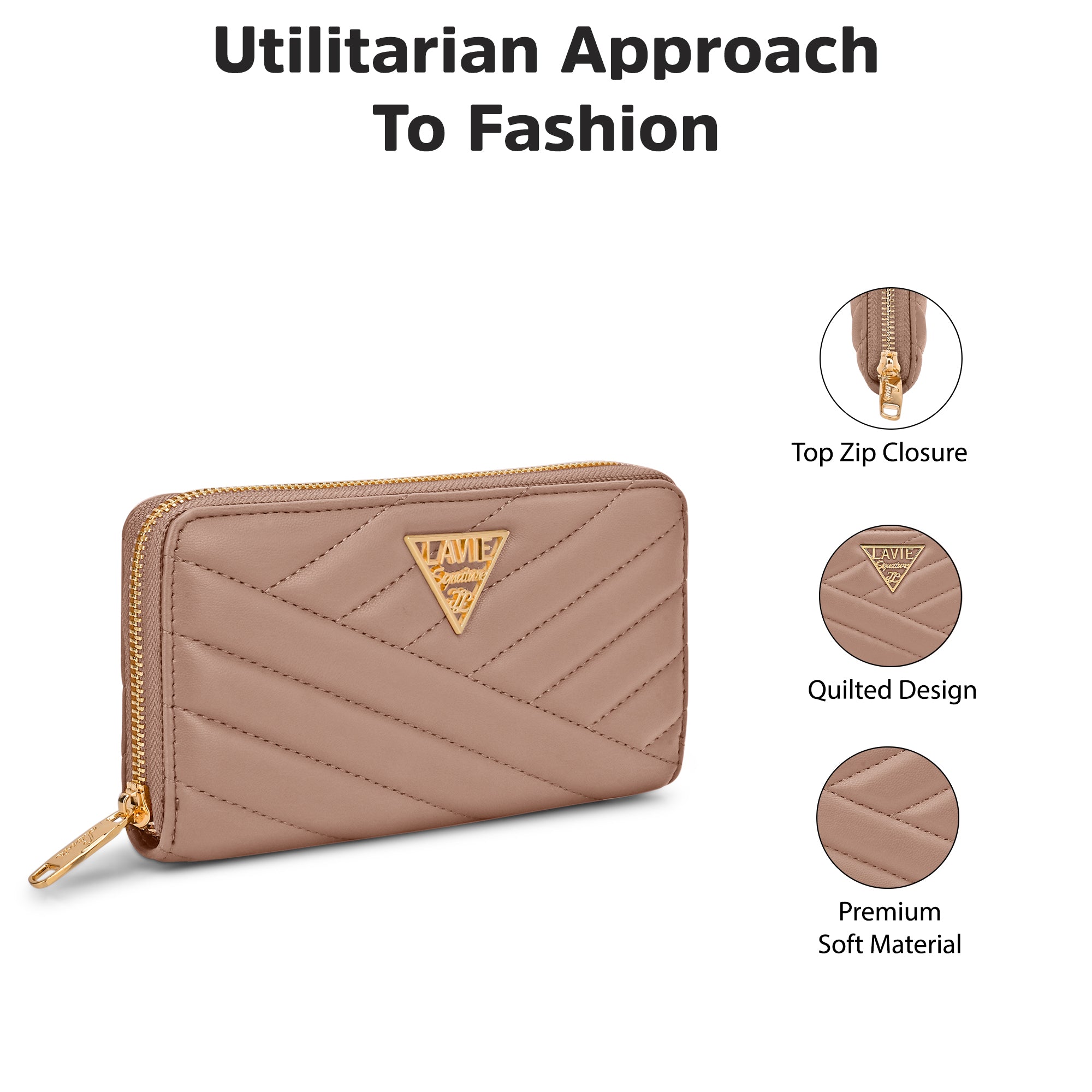 Quilt Berlin Zip Around Large Wallet