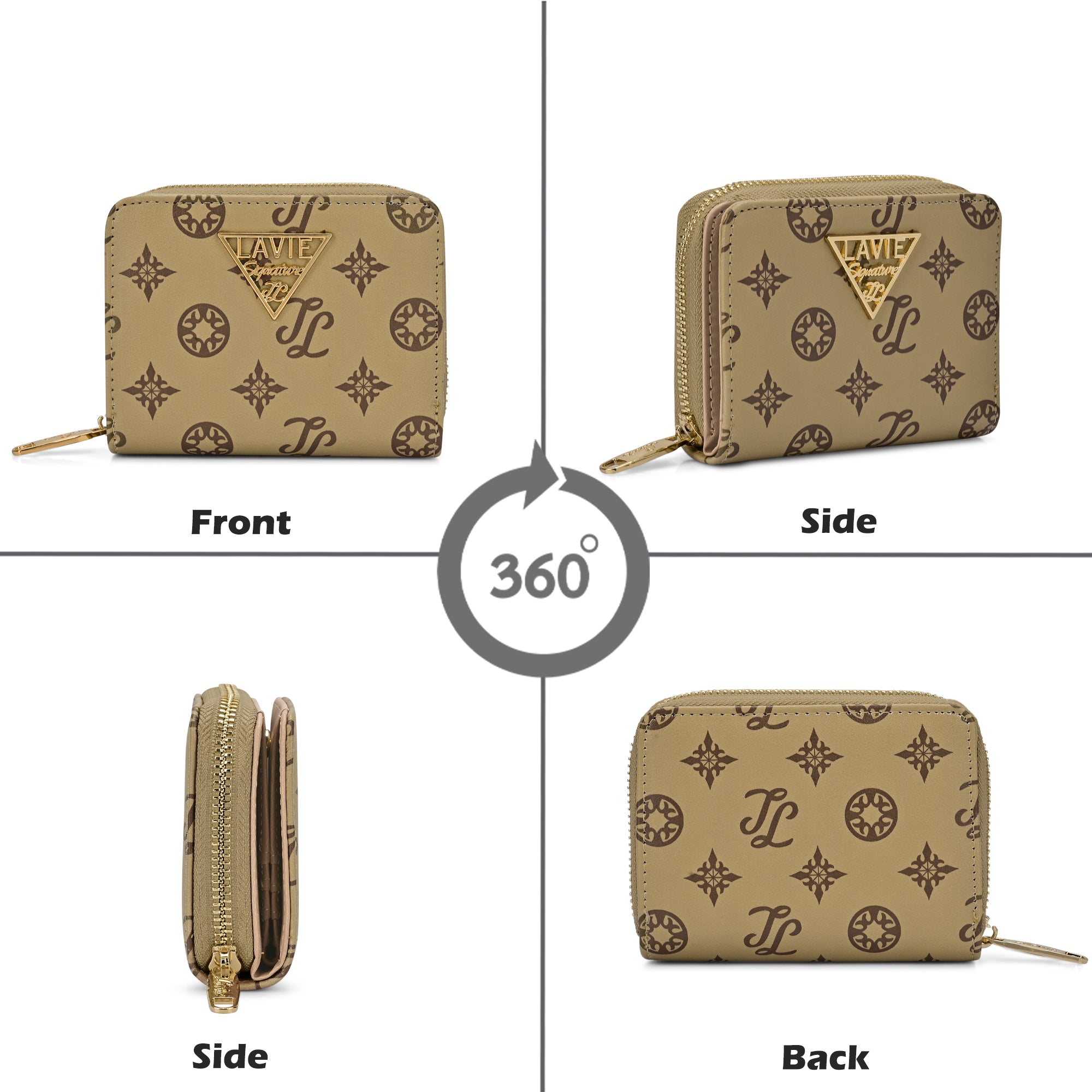 Mono Derby Flapzip Around Small Wallet