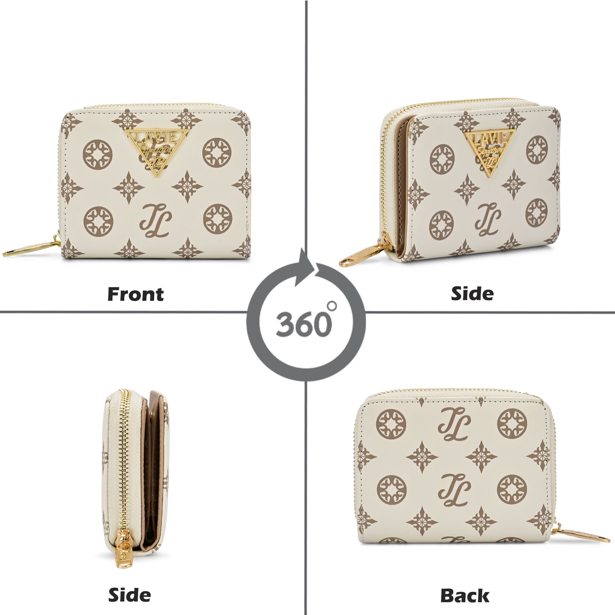 Mono Derby Flapzip Around Small Wallet