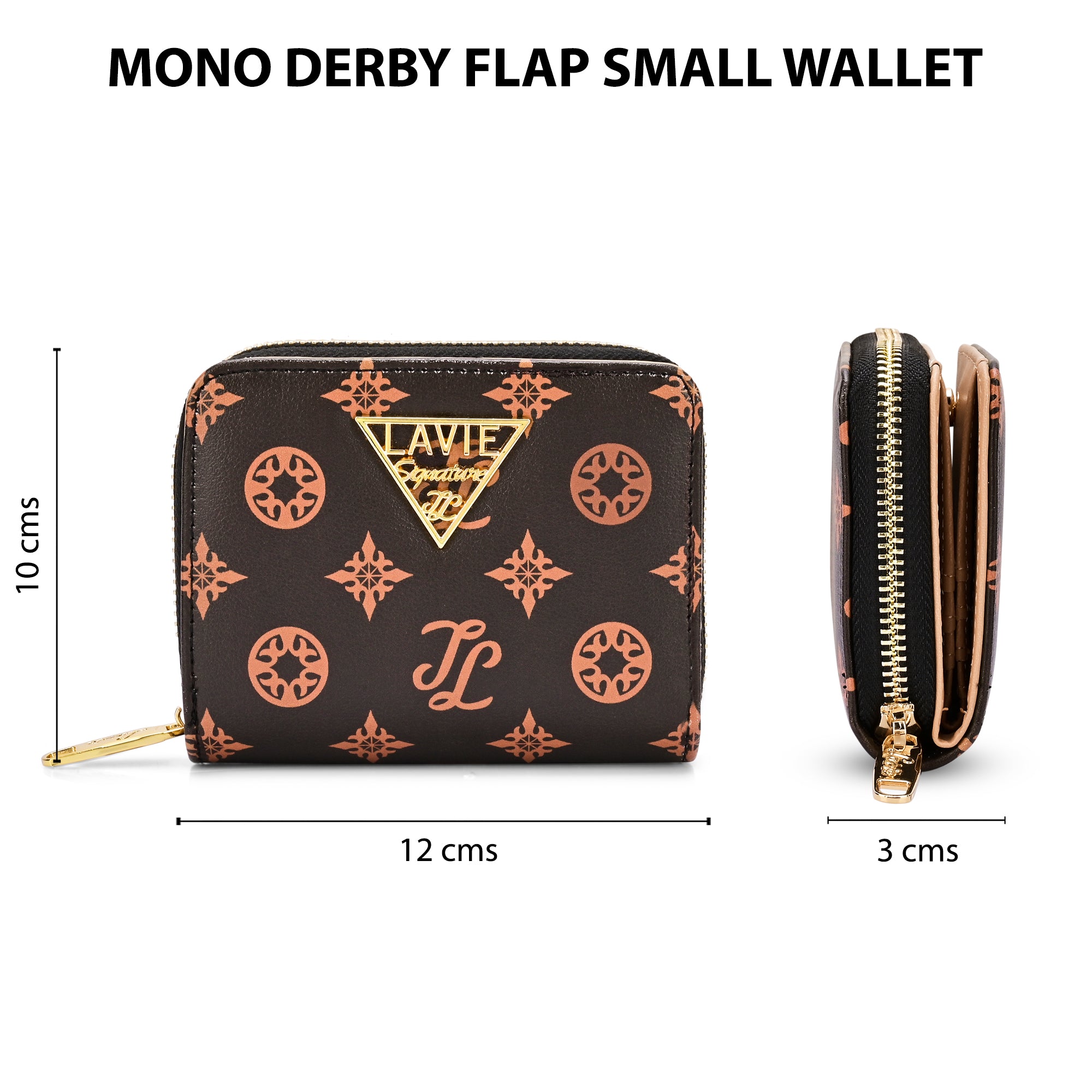 Mono Derby Flapzip Around Small Wallet