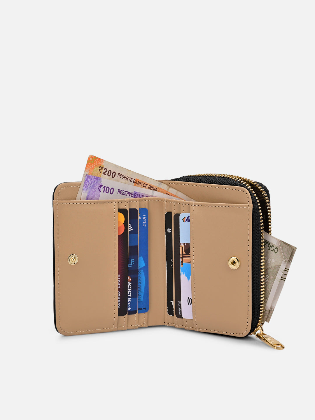Quilt Derby Flapzip Around Small Wallet