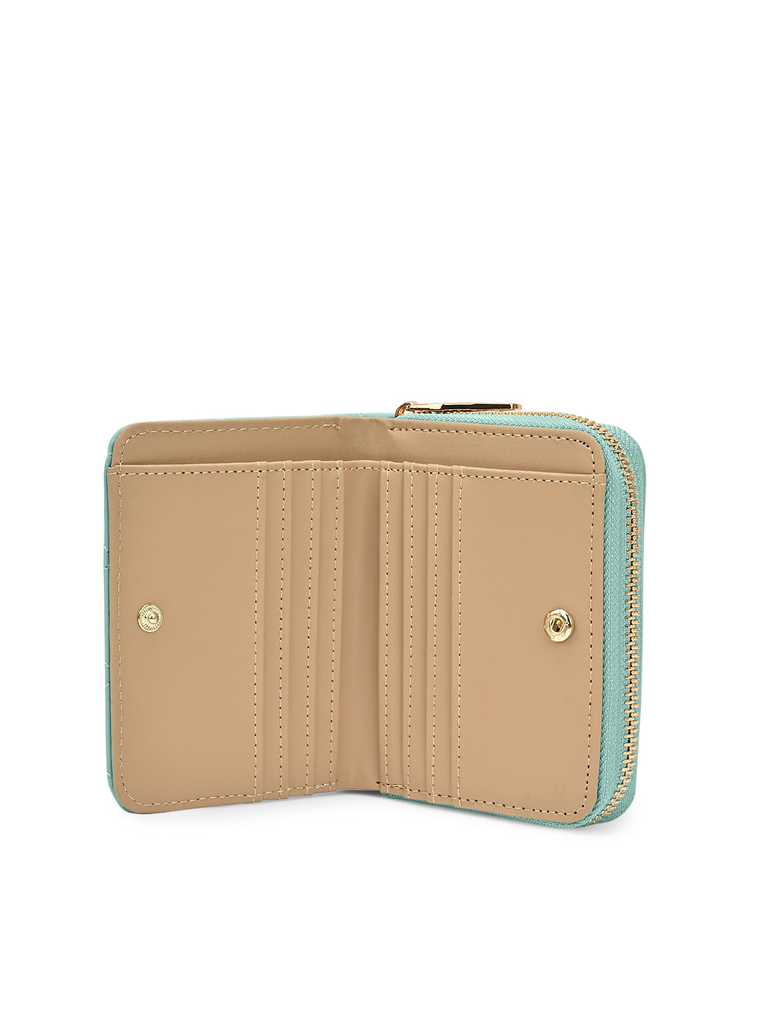 Quilt Derby Flapzip Around Small Wallet