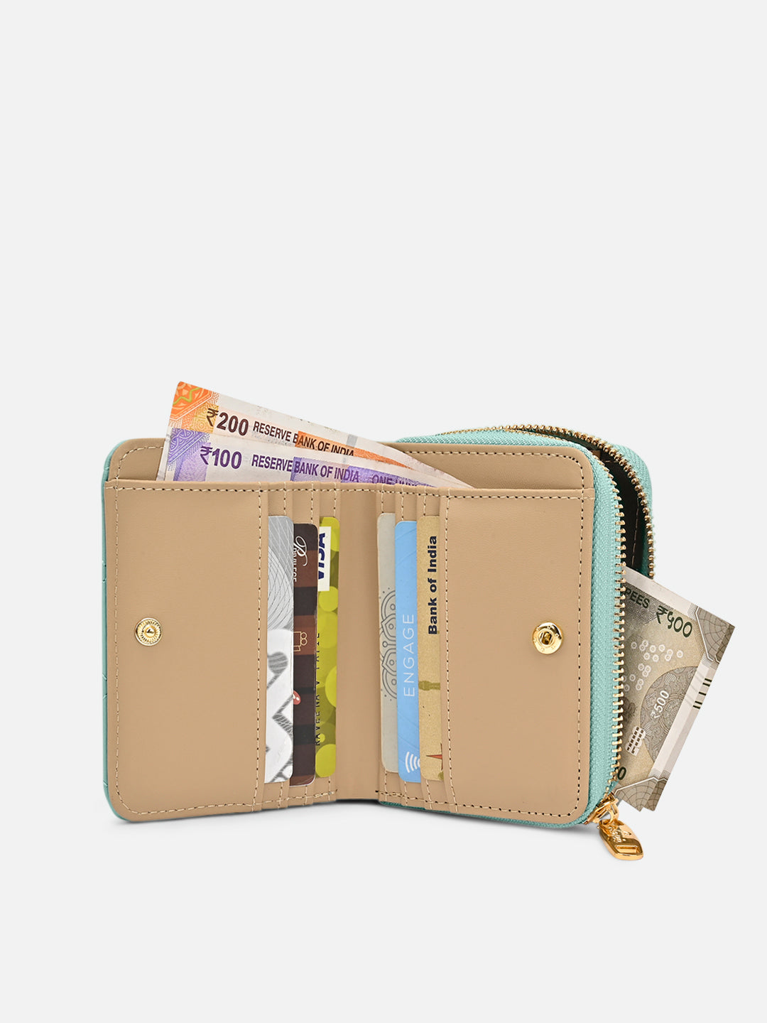 Quilt Derby Flapzip Around Small Wallet