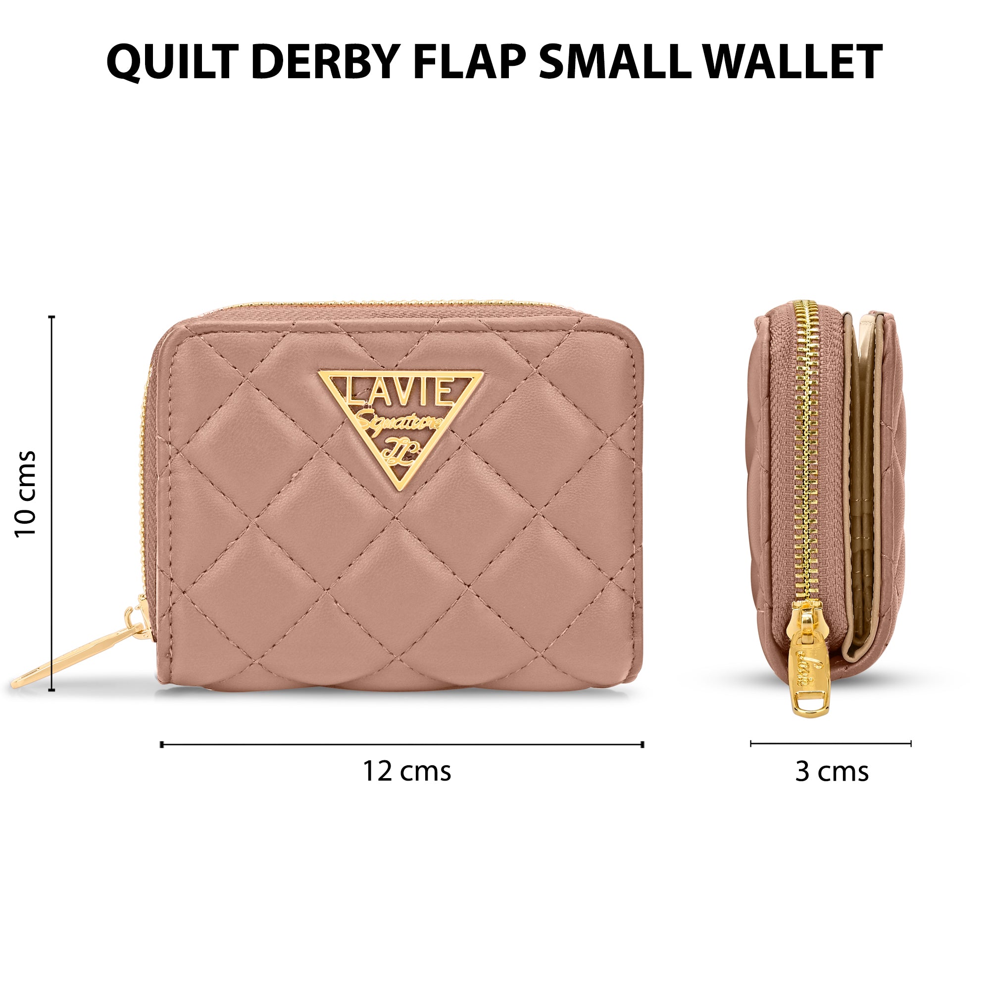 Quilt Derby Flapzip Around Small Wallet