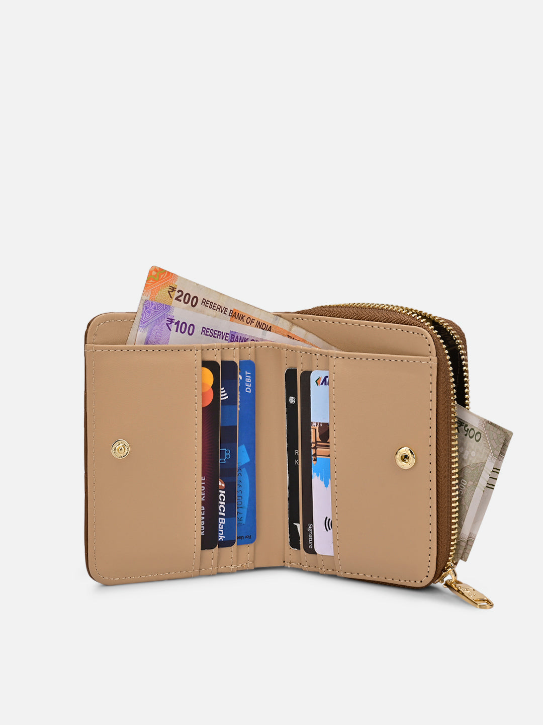 Quilt Derby Flapzip Around Small Wallet