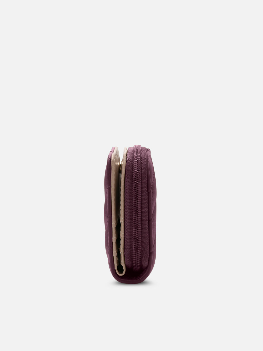 Diagonal Flap25 Small Zip Wallet
