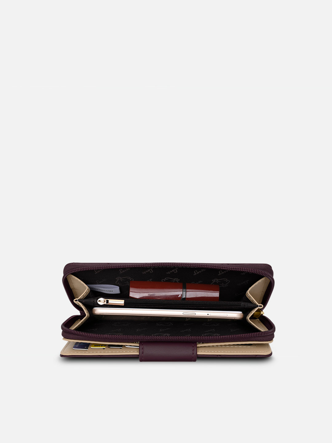 Diamond25 Large Bifold Zip Wallet