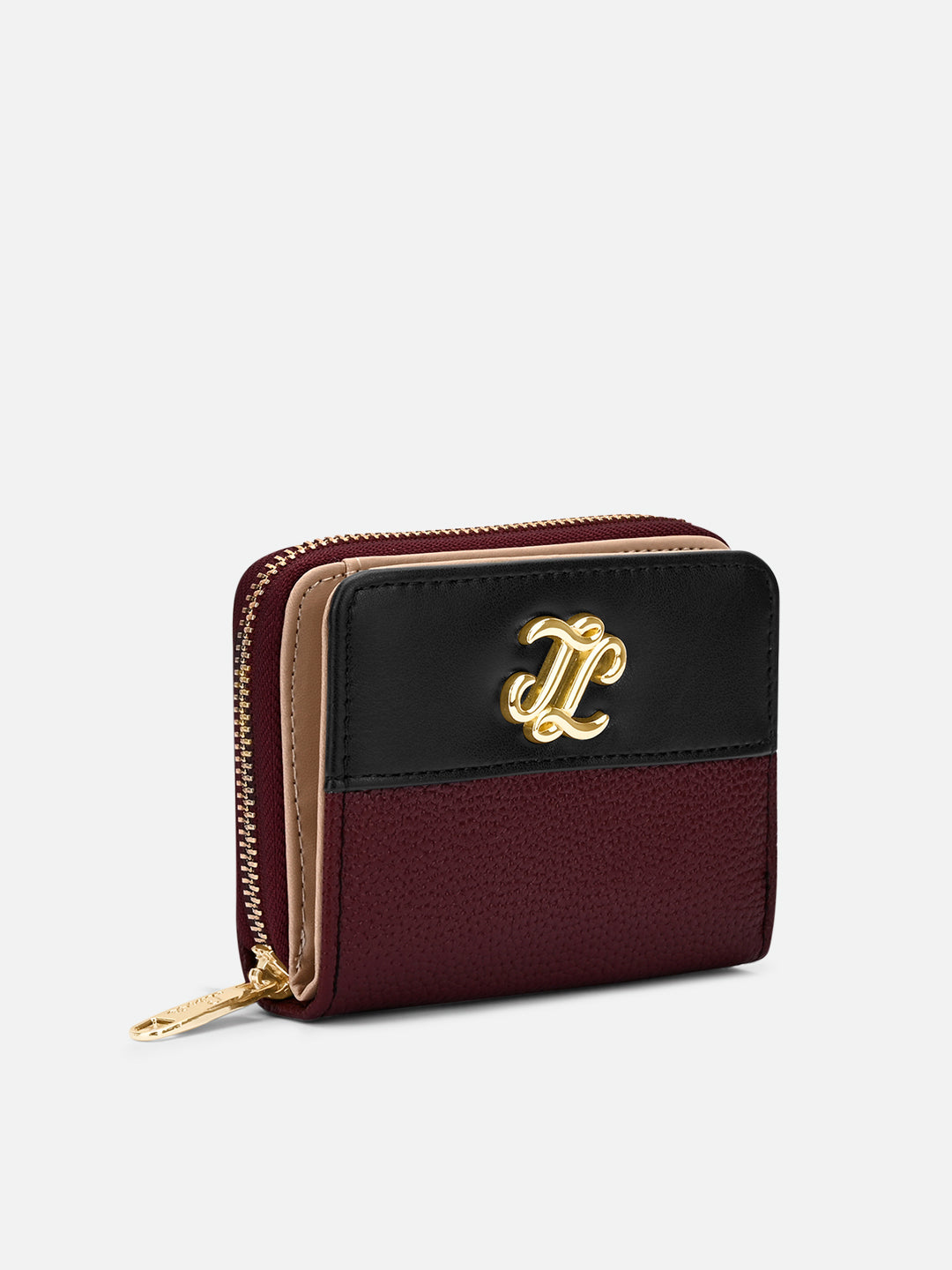 Utah Colourblock Flap Small Zip Around 'S Ladies Wallet Maroon