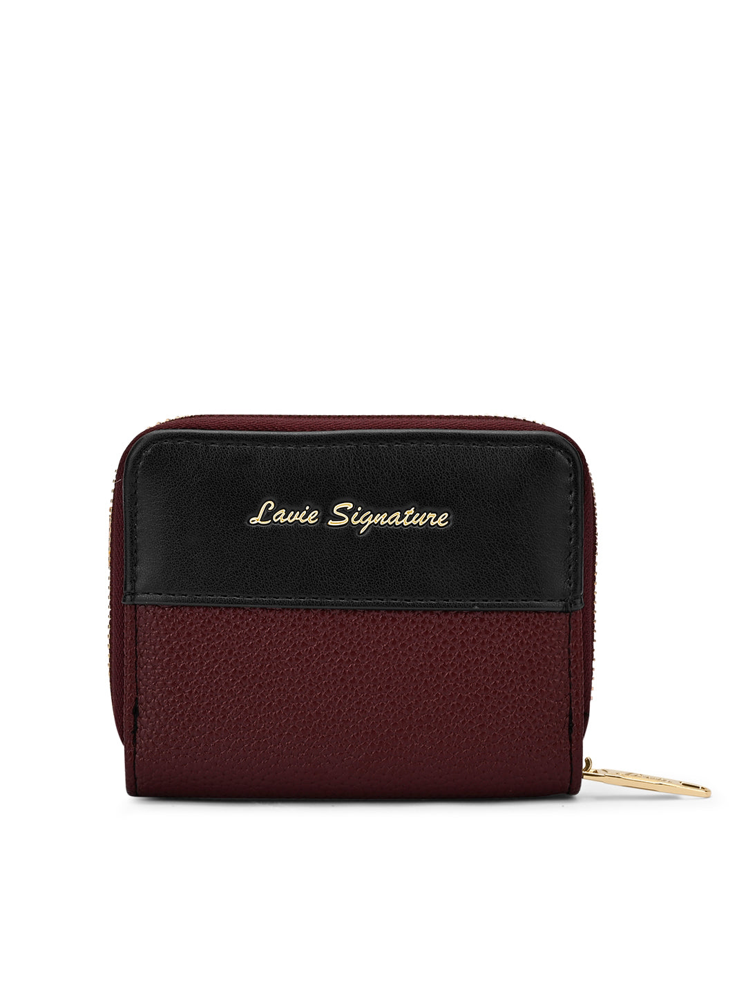 Utah Colourblock Flap Small Zip Around 'S Ladies Wallet Maroon