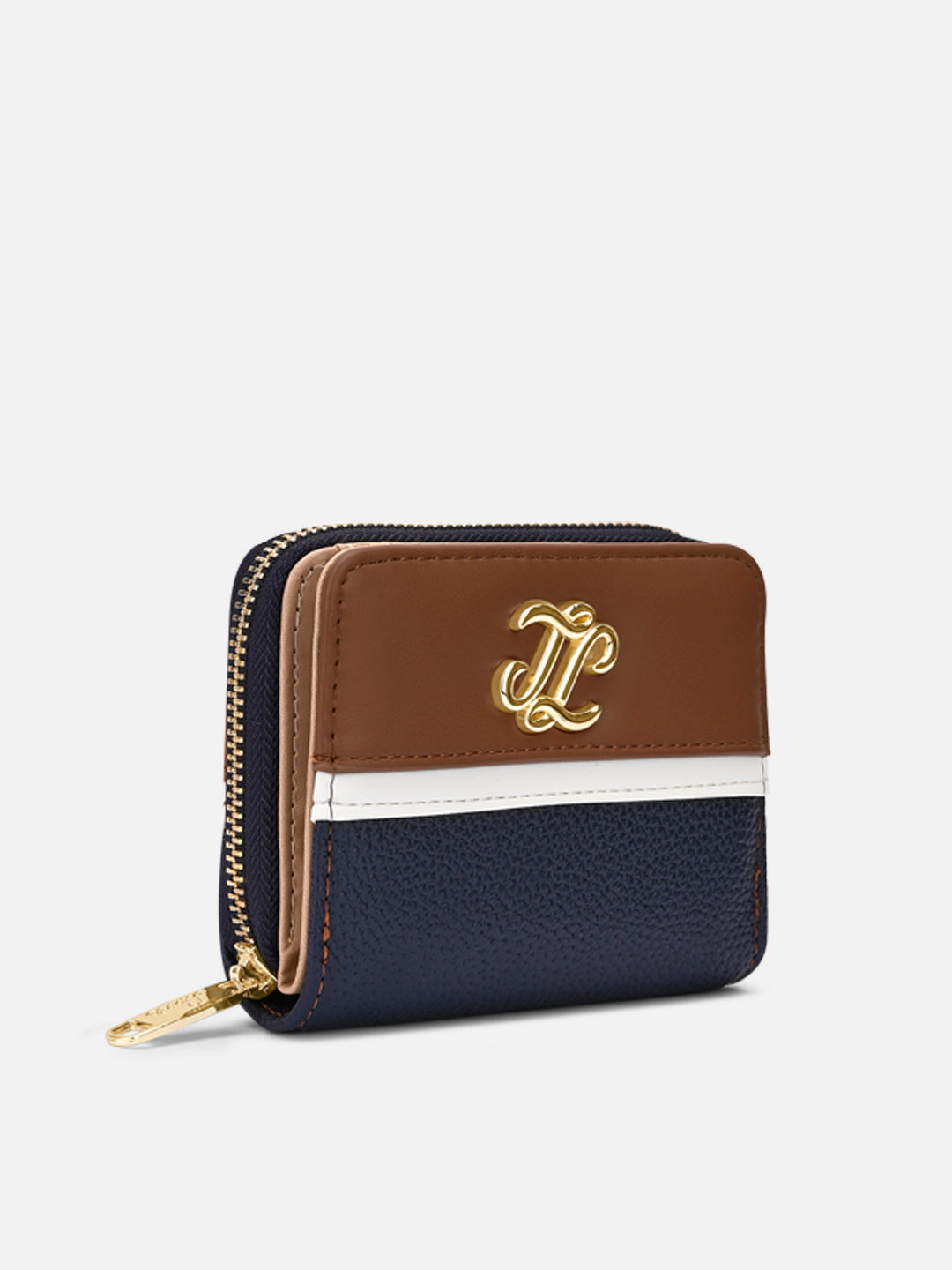 Utah Colourblock Flap Small Zip Around 'S Ladies Wallet Navy