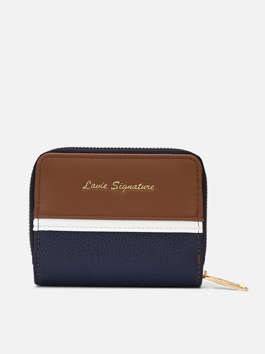 Utah Colourblock Flap Small Zip Around 'S Ladies Wallet Navy