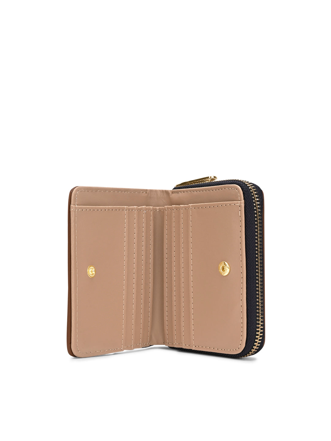 Utah Colourblock Flap Small Zip Around 'S Ladies Wallet Navy