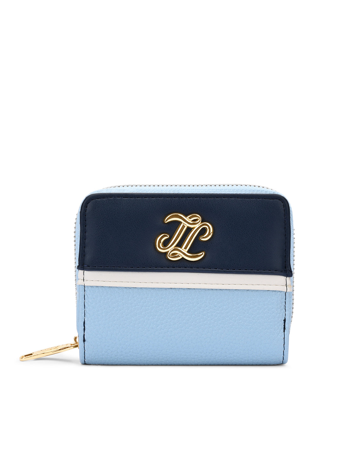 Utah Colourblock Flap Small Zip Around 'S Ladies Wallet Pale Blue