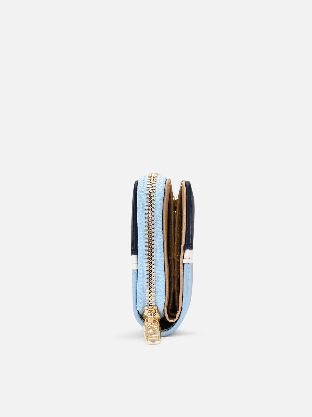 Utah Colourblock Flap Small Zip Around 'S Ladies Wallet Pale Blue