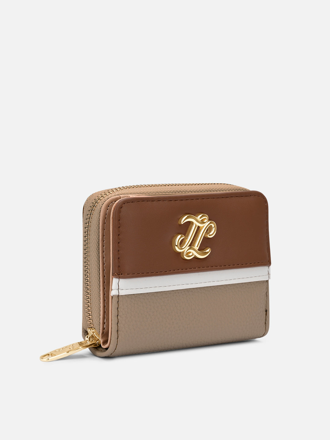 Utah Colourblock Flap Small Zip Around 'S Ladies Wallet Sand