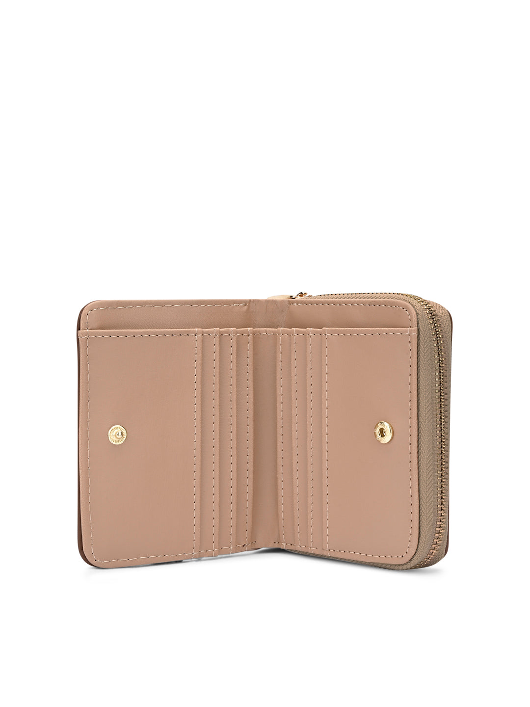 Utah Colourblock Flap Small Zip Around 'S Ladies Wallet Sand