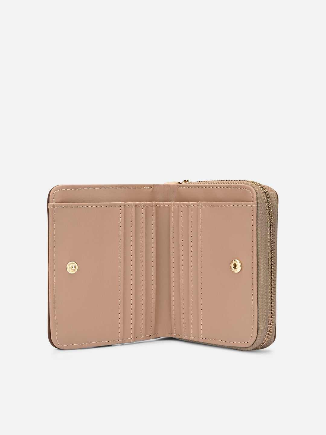 Utah Colourblock Flap Small Zip Around 'S Ladies Wallet Sand