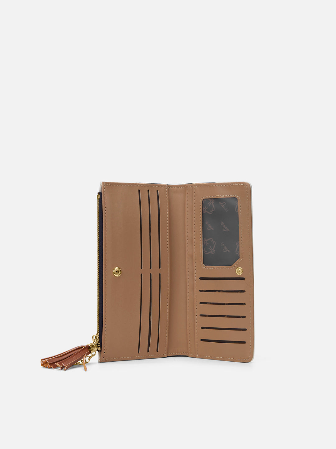 Vermont Colourblock Bifold Zip 'S Ladies Wallet Navy