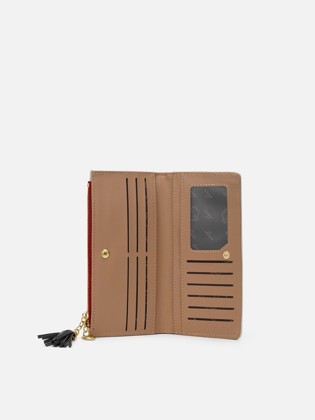 Vermont Colourblock Bifold Zip 'S Ladies Wallet Red